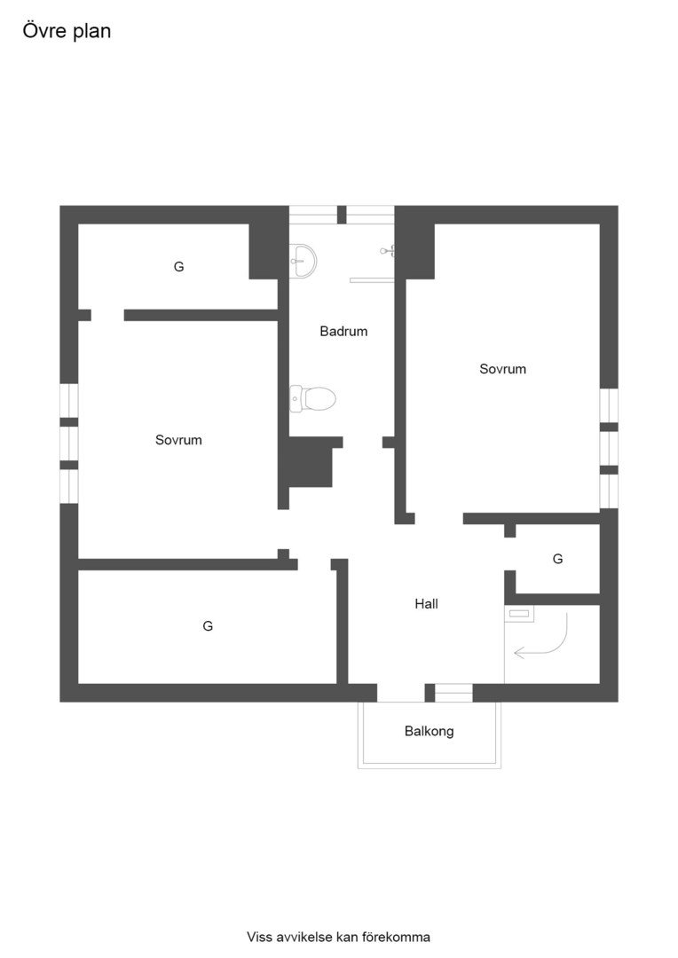 Planlösning från Runskogsvägen 17, Kommande i Vaxmora, Sollentuna