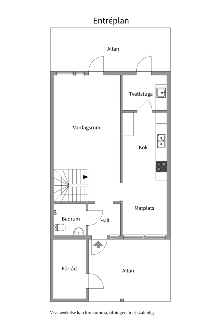 Planlösning från Åskmolnsvägen 33, Till salu i Storvreta, Uppsala