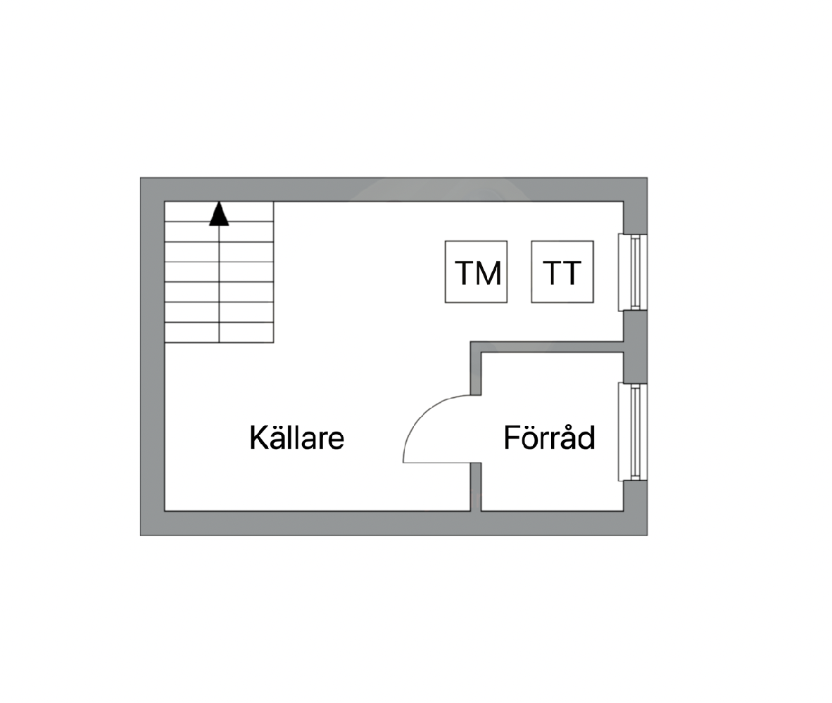 Planlösning från Tvärvägen 1, Kommande i Gustavsberg - Höjdhagen, Värmdö