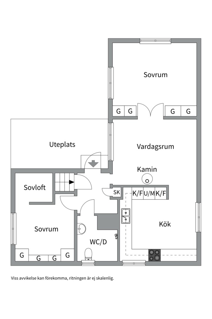 Planlösning från Tvärvägen 1, Kommande i Gustavsberg - Höjdhagen, Värmdö