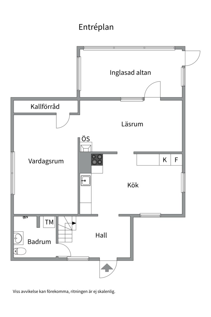 Planlösning från Larsbo 1, Till salu i Bälinge/Åkerlänna, Uppsala
