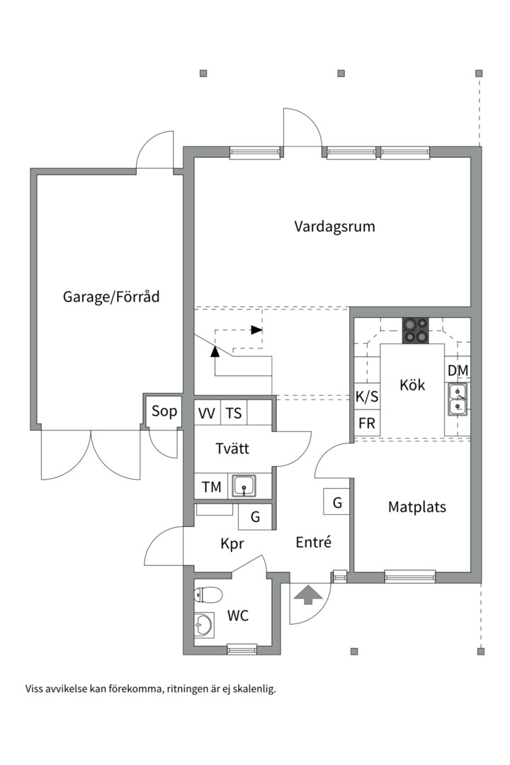 Planlösning från Timmermansgatan 20D, Till salu i Svartbäcken, Uppsala