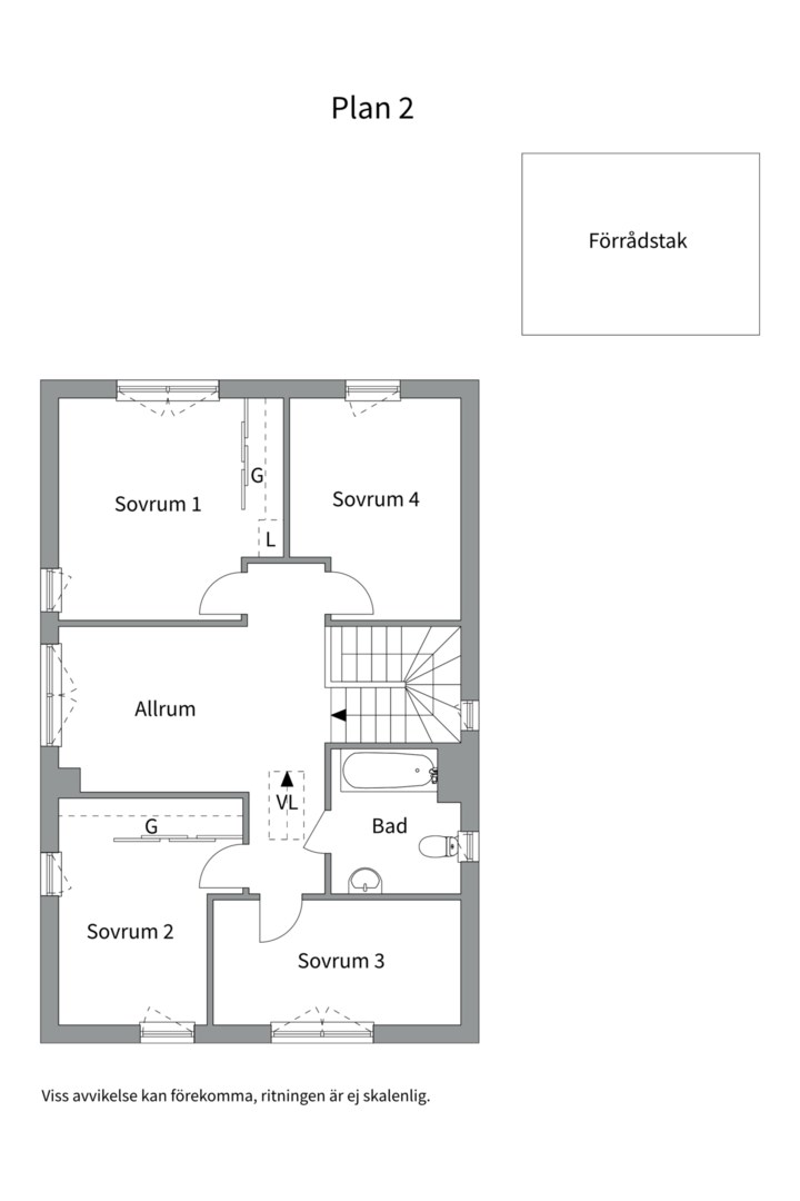 Planlösning från Häggrotsvägen 4, Till salu i Skölsta, Uppsala