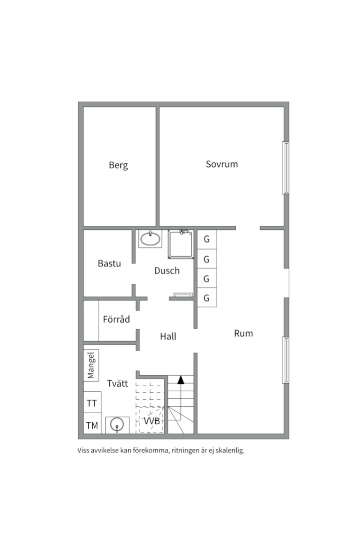 Planlösning från Brinkvägen 9, Till salu i Ytternäs/Vreta, Uppsala