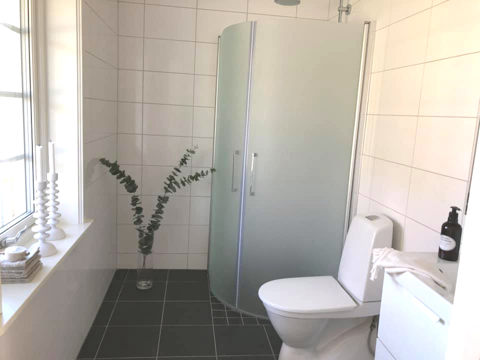 Renderad bild badrum, extra utrustat