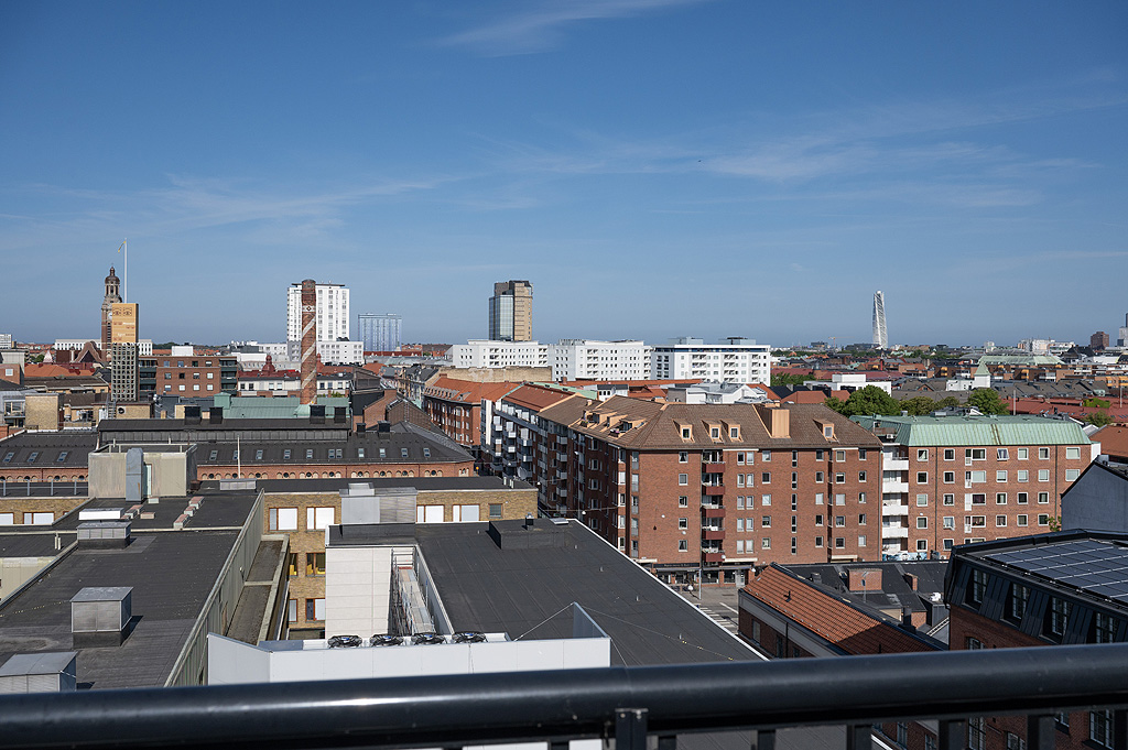 Utsikt över halva Malmö