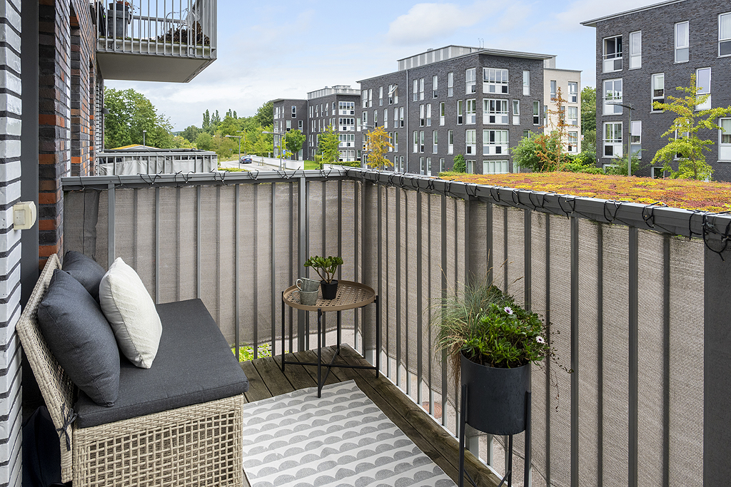 Underbar balkong i söderläge