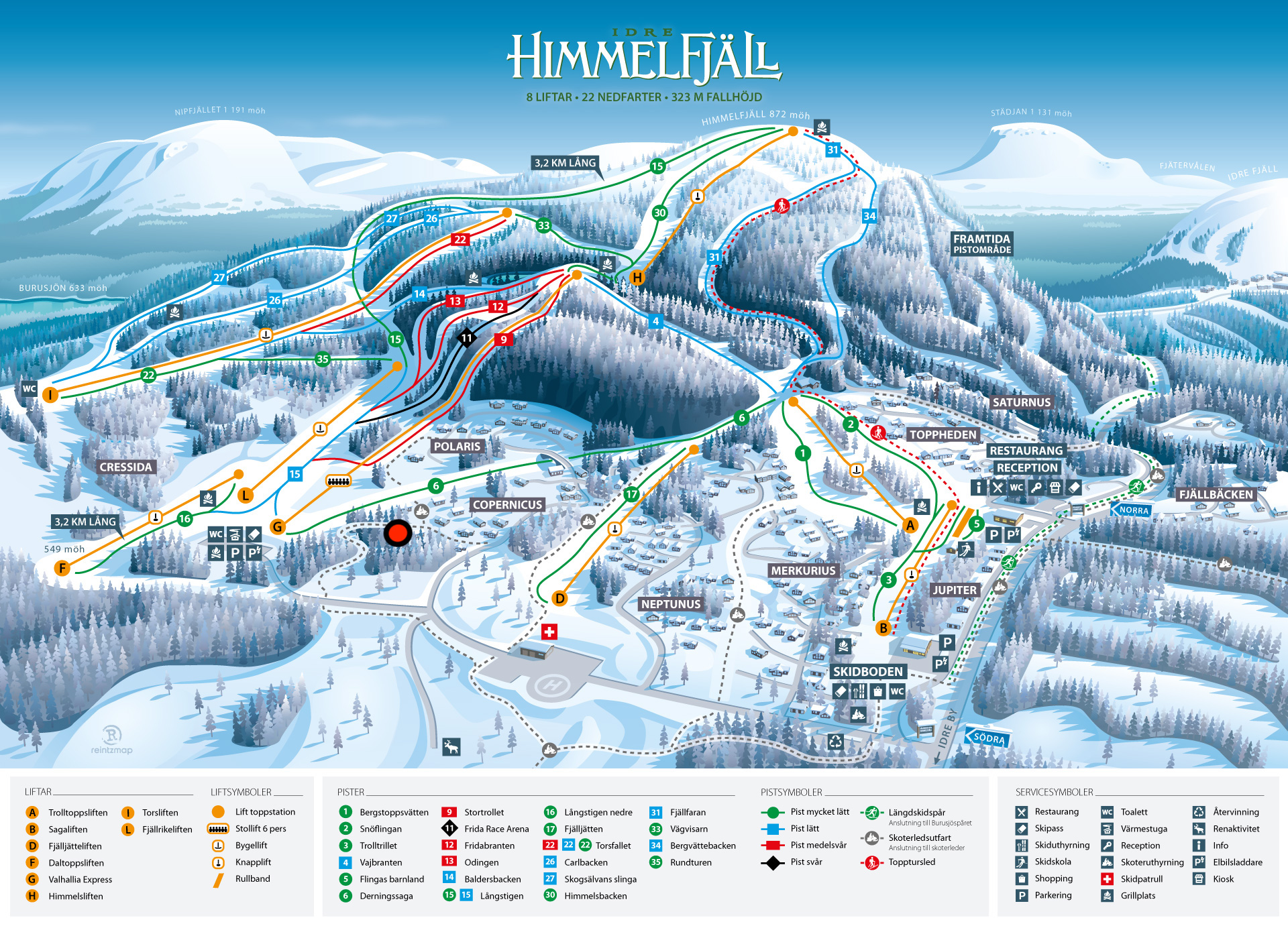 Fastigheten ligger vid rödapricken