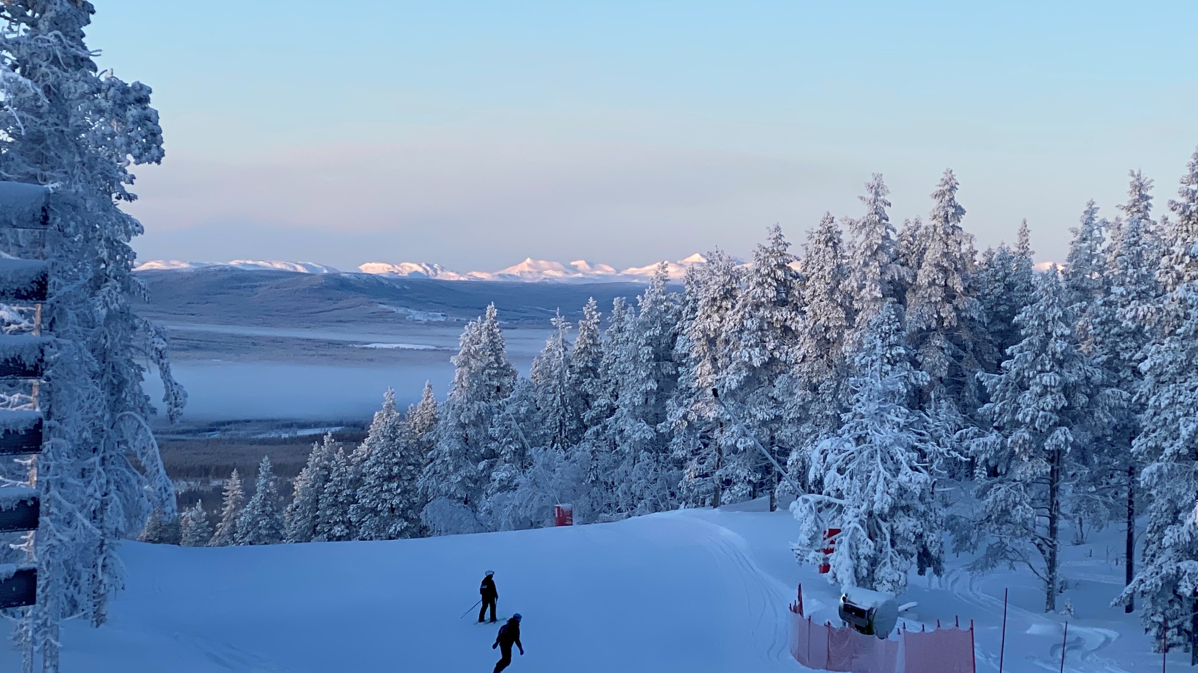 Vacker vy vid nedfarten Odingen