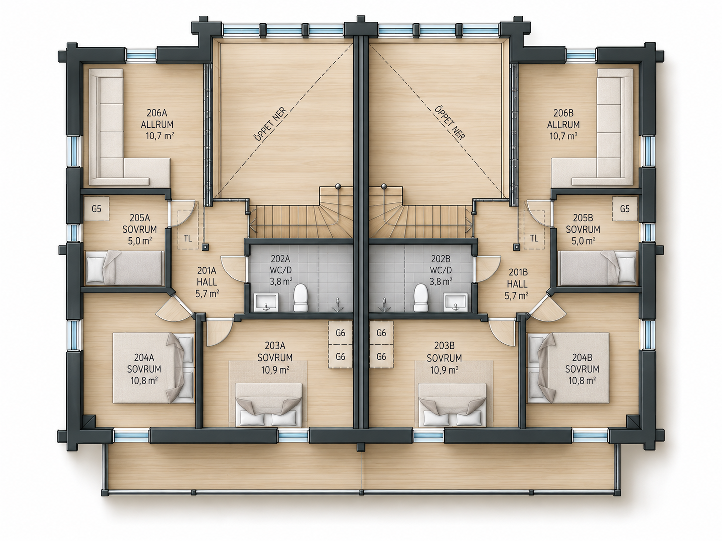 Övre plan