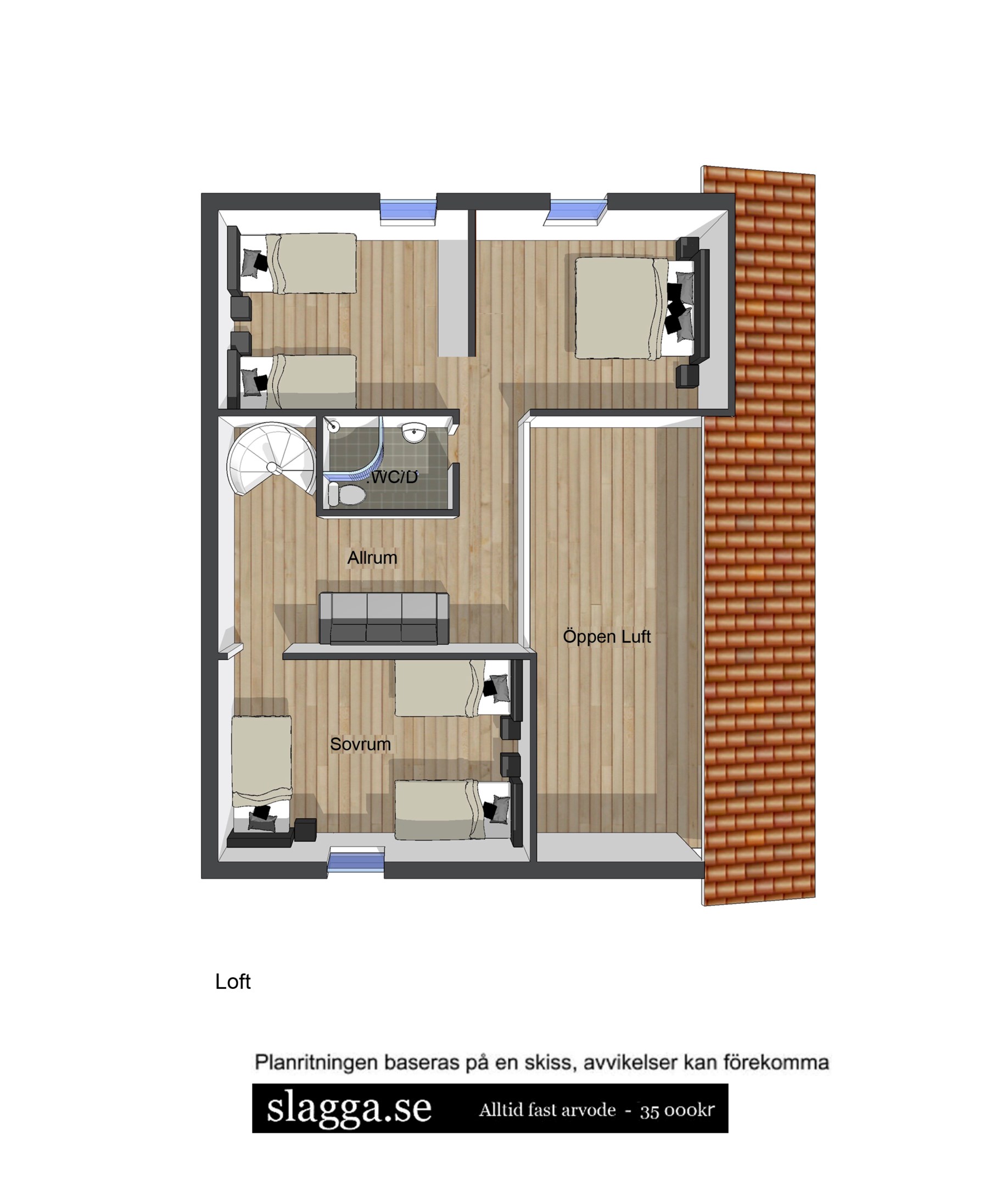 Etage lägenhet 134 kvm