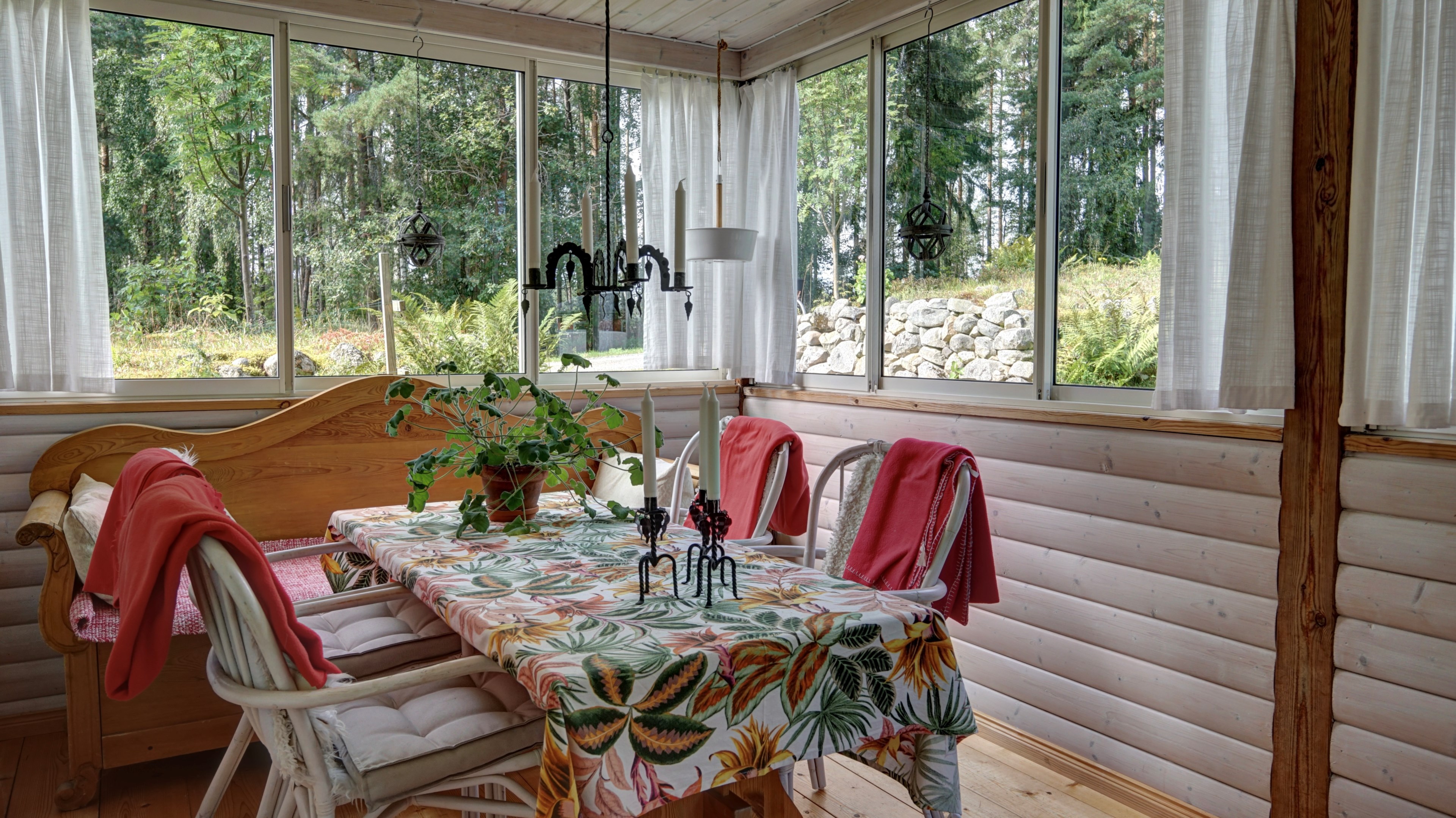 Inglasat uterum/entré