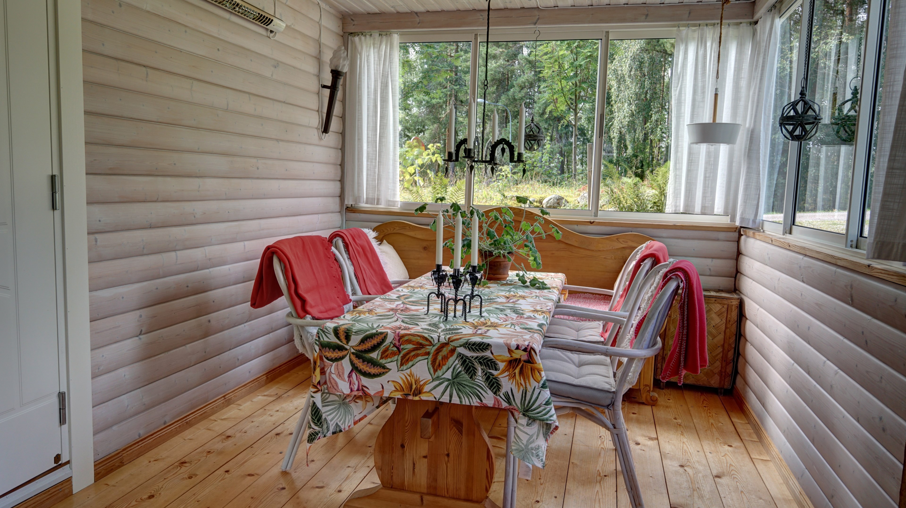 Inglasat uterum/entré