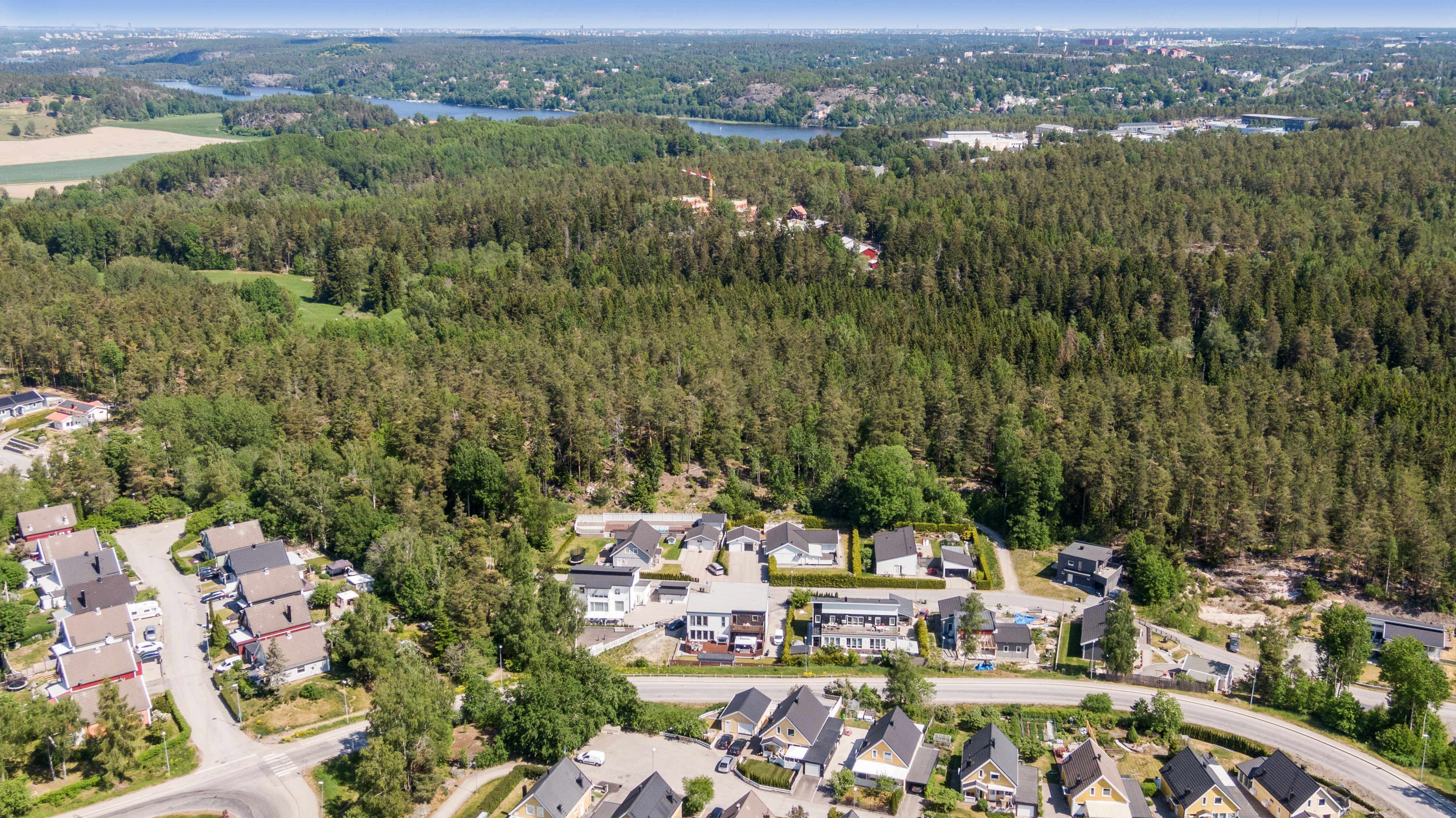 Lummigt område med närhet till skog