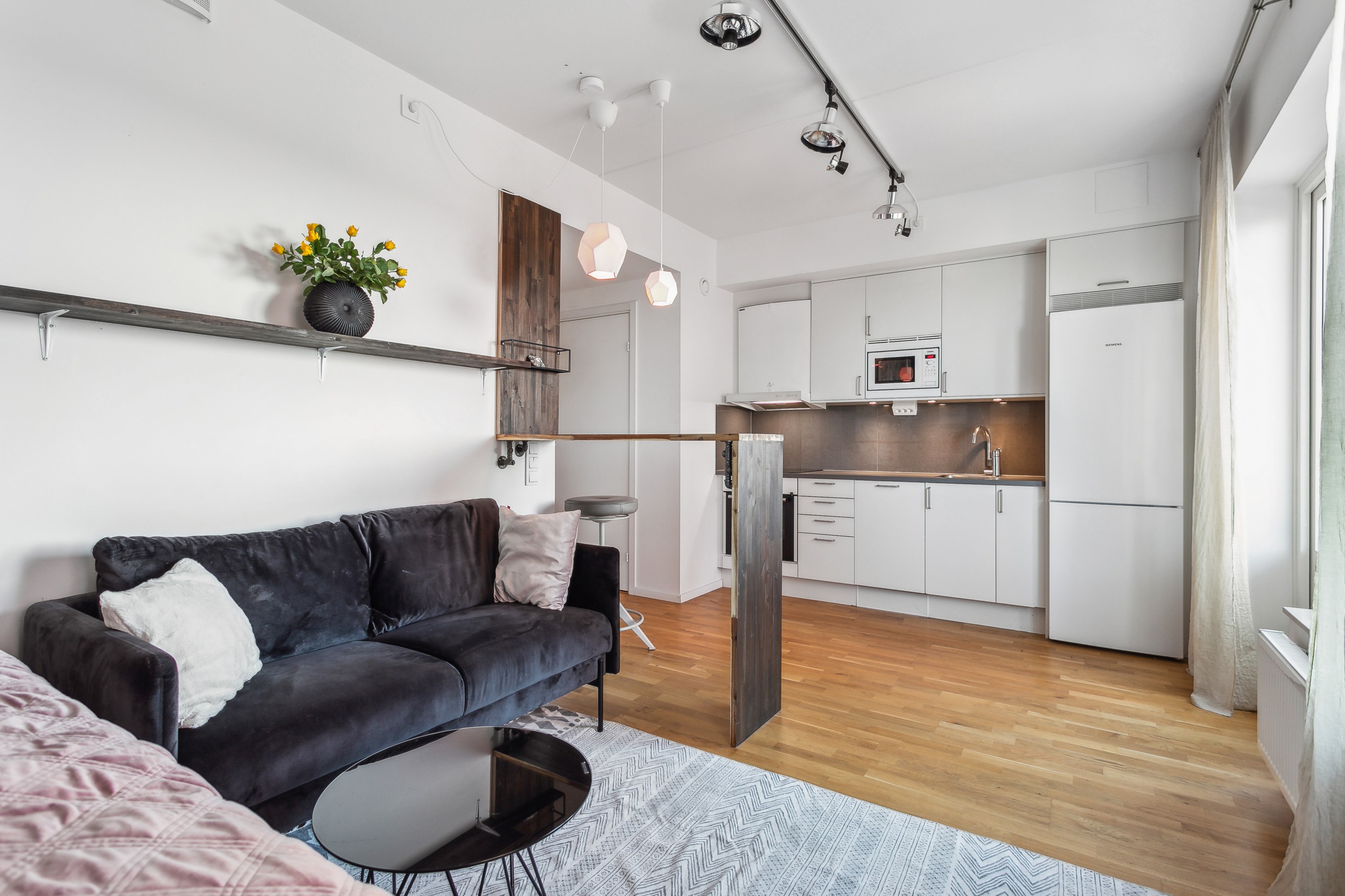 Allrum och kök i ett