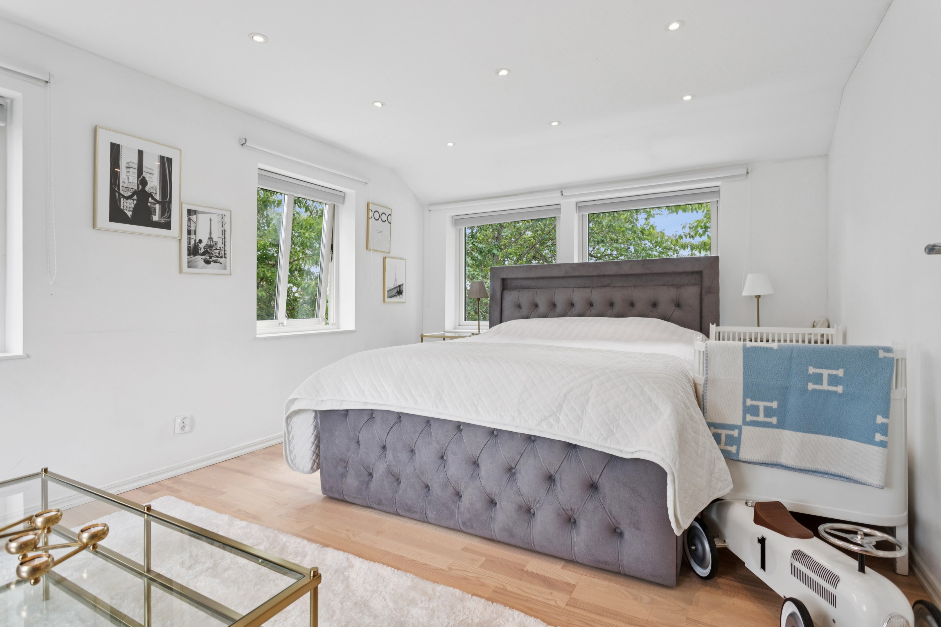 Sovrum 4 övre plan om ca 16 m²