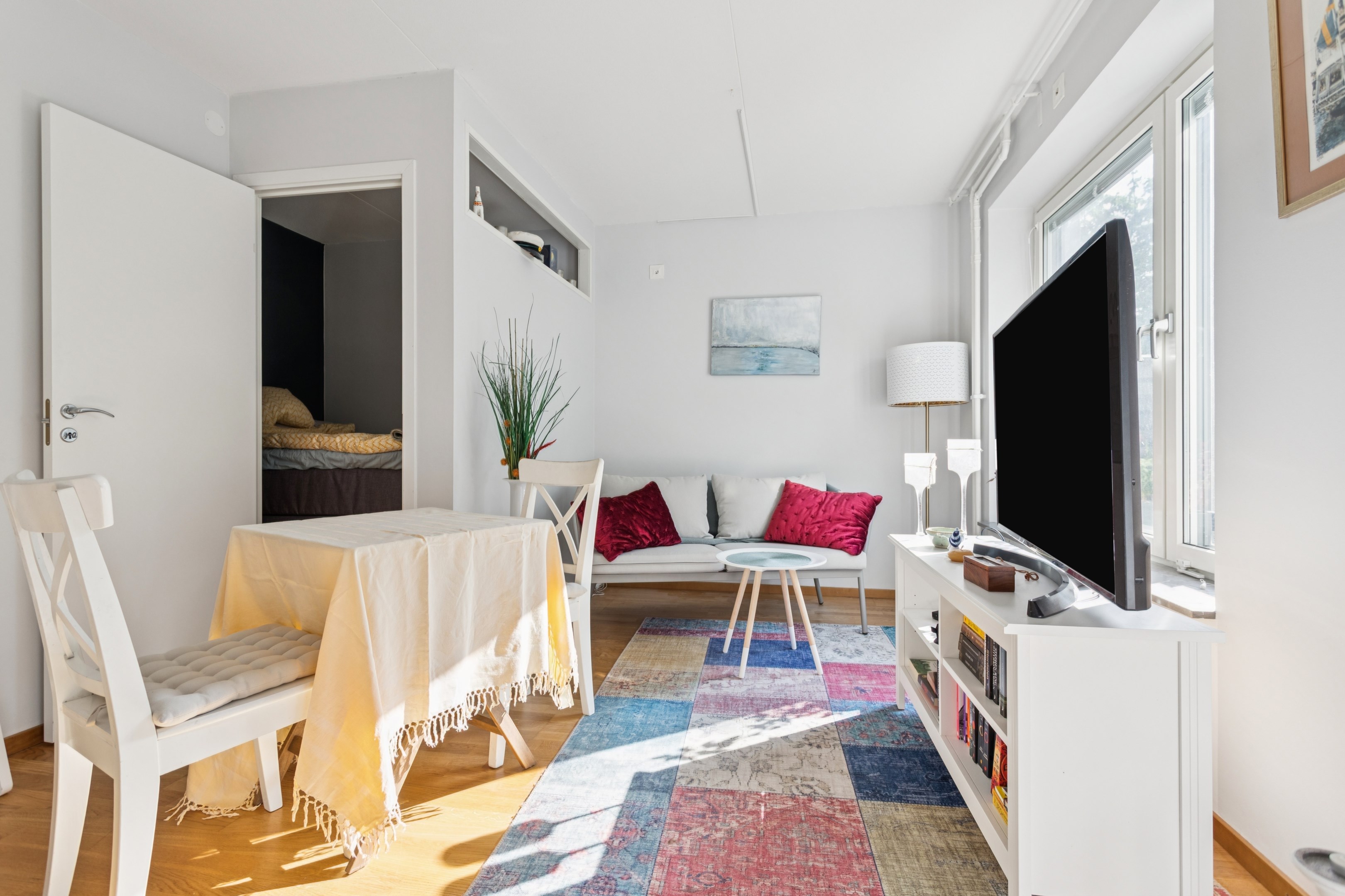 Sovrummet nås via en separat dörr