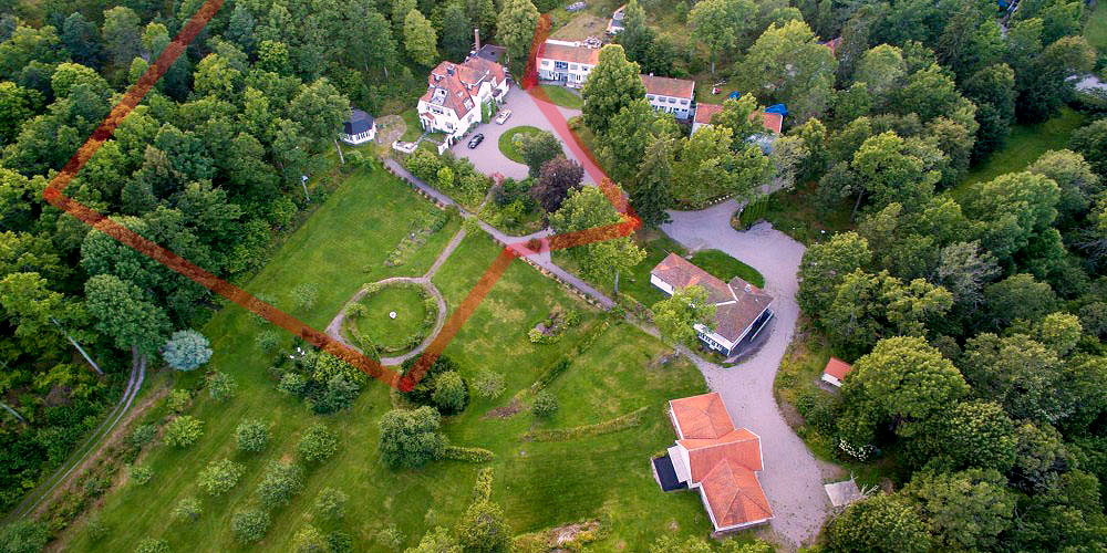 Ungefärlig tomtgräns