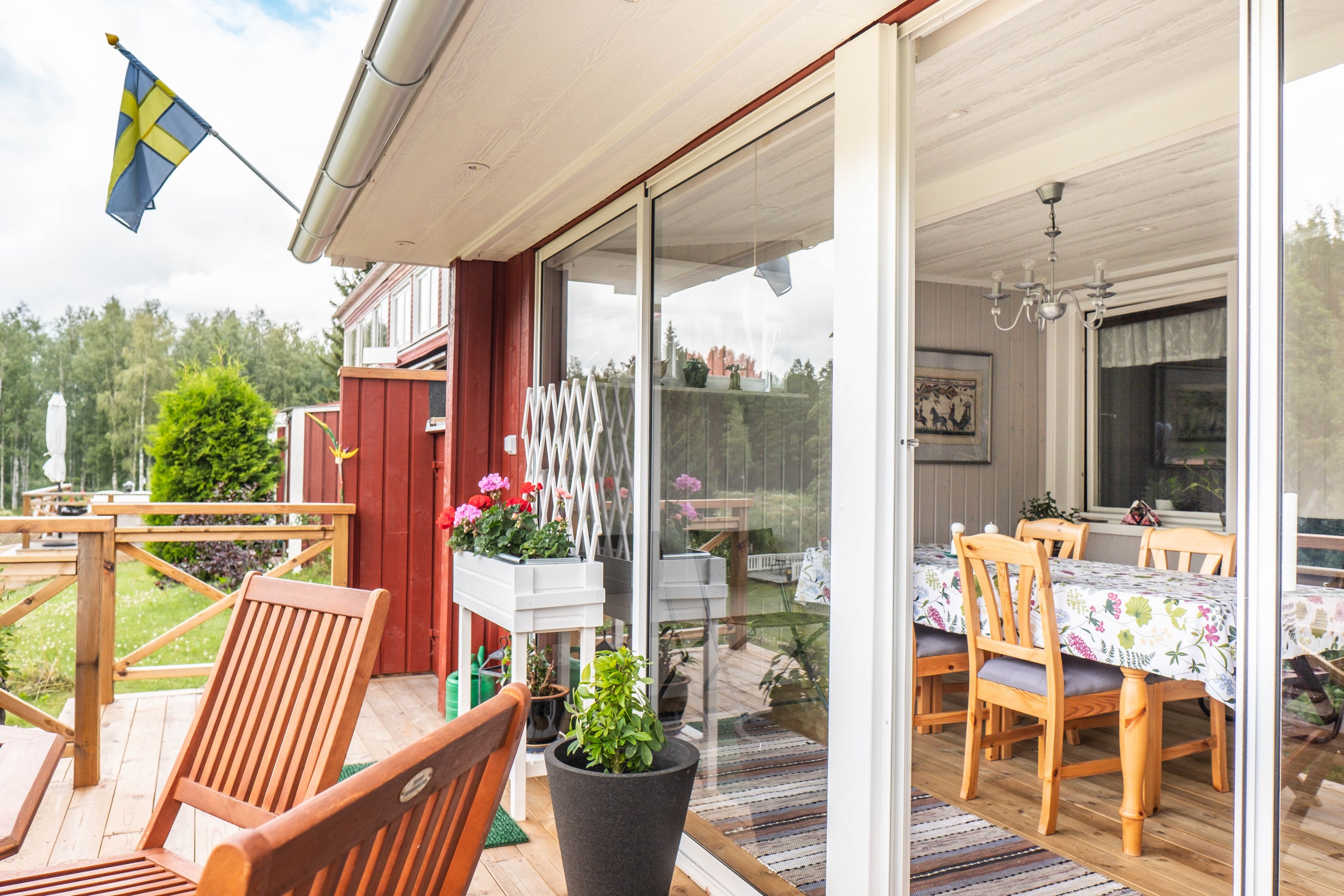 Uterummet sett från nya altanen