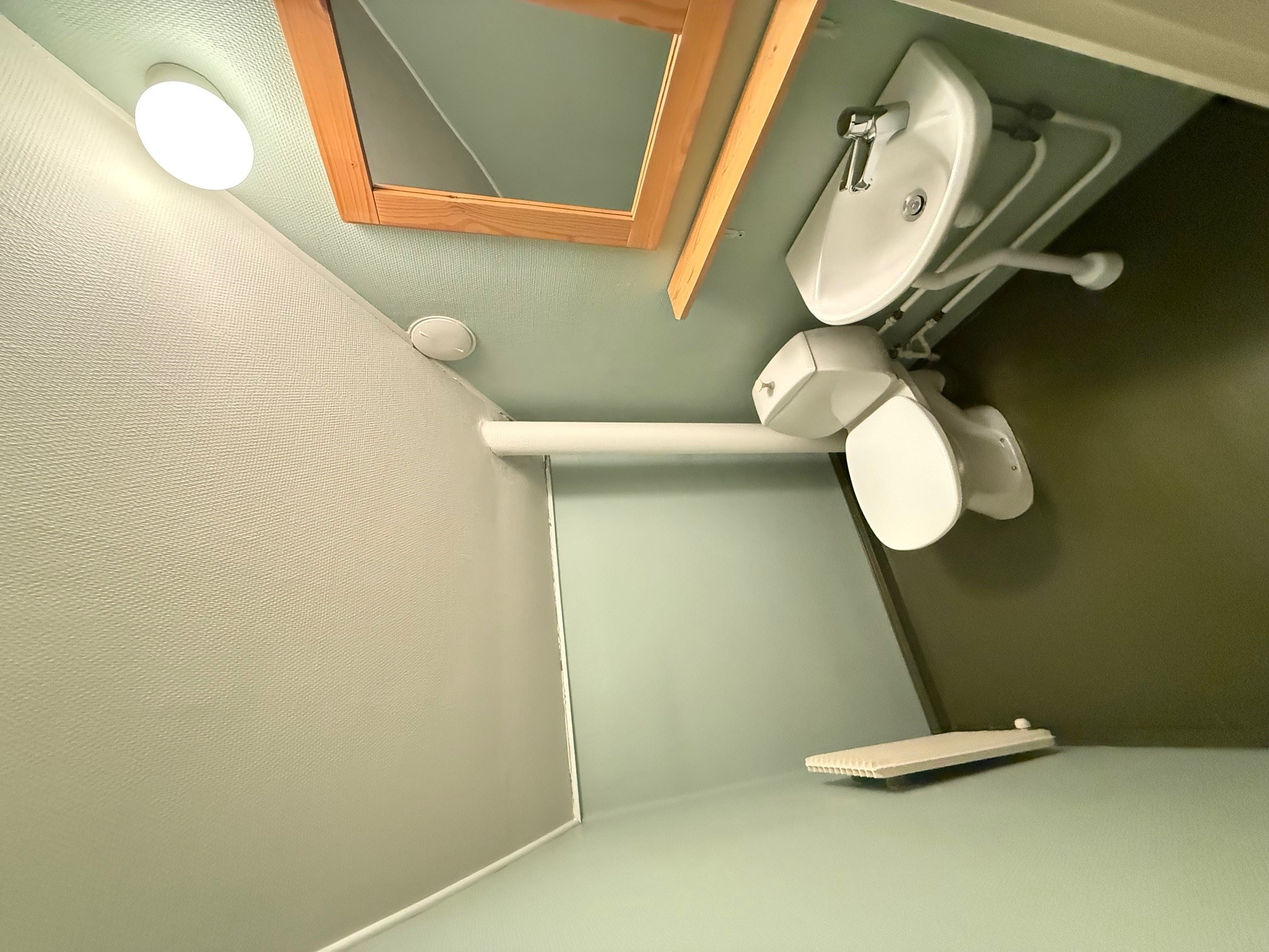 Wc rum på övre plan