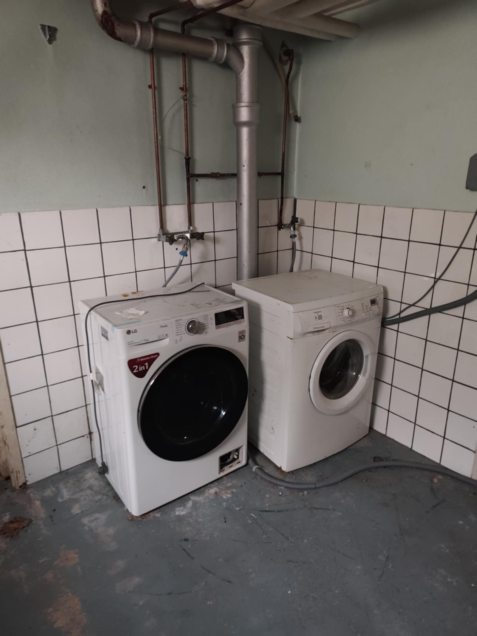 Tvättstuga i källaren