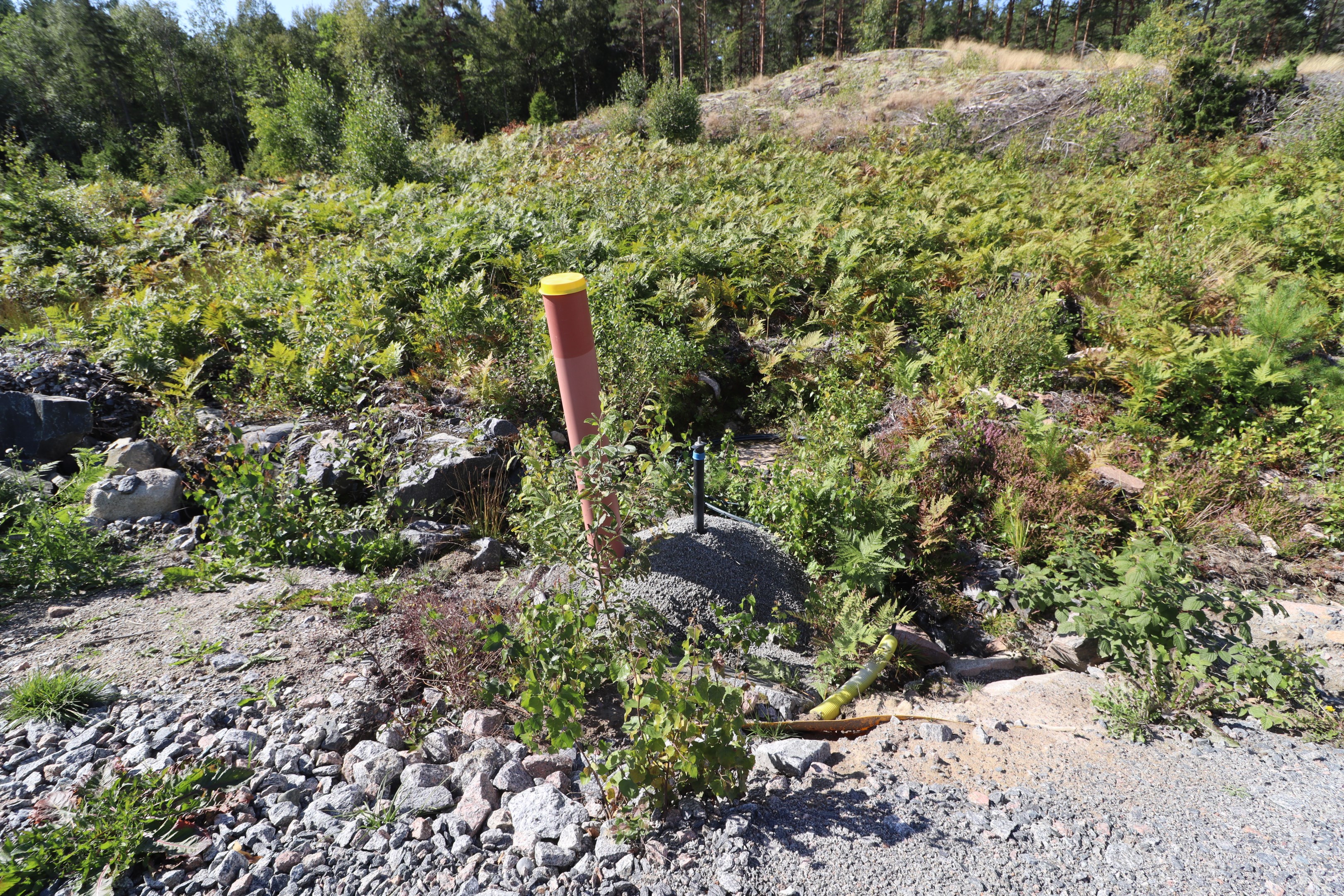 Framdraget vatten och avlopp till tomterna