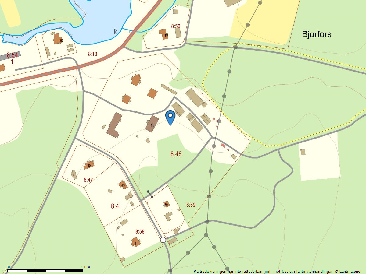 Fastighetskarta Bjurfors 8:46