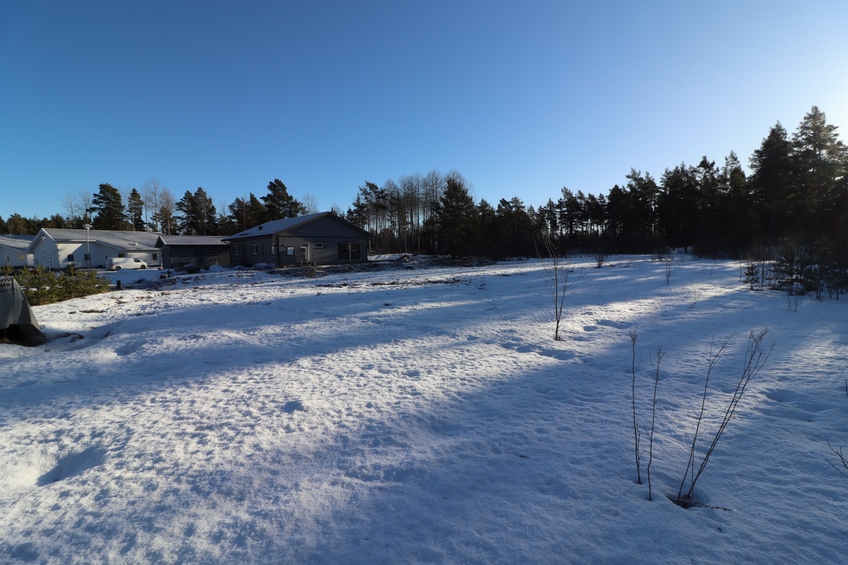 Plan naturtomt i nybbygt område. Inklusive framdraget VA.