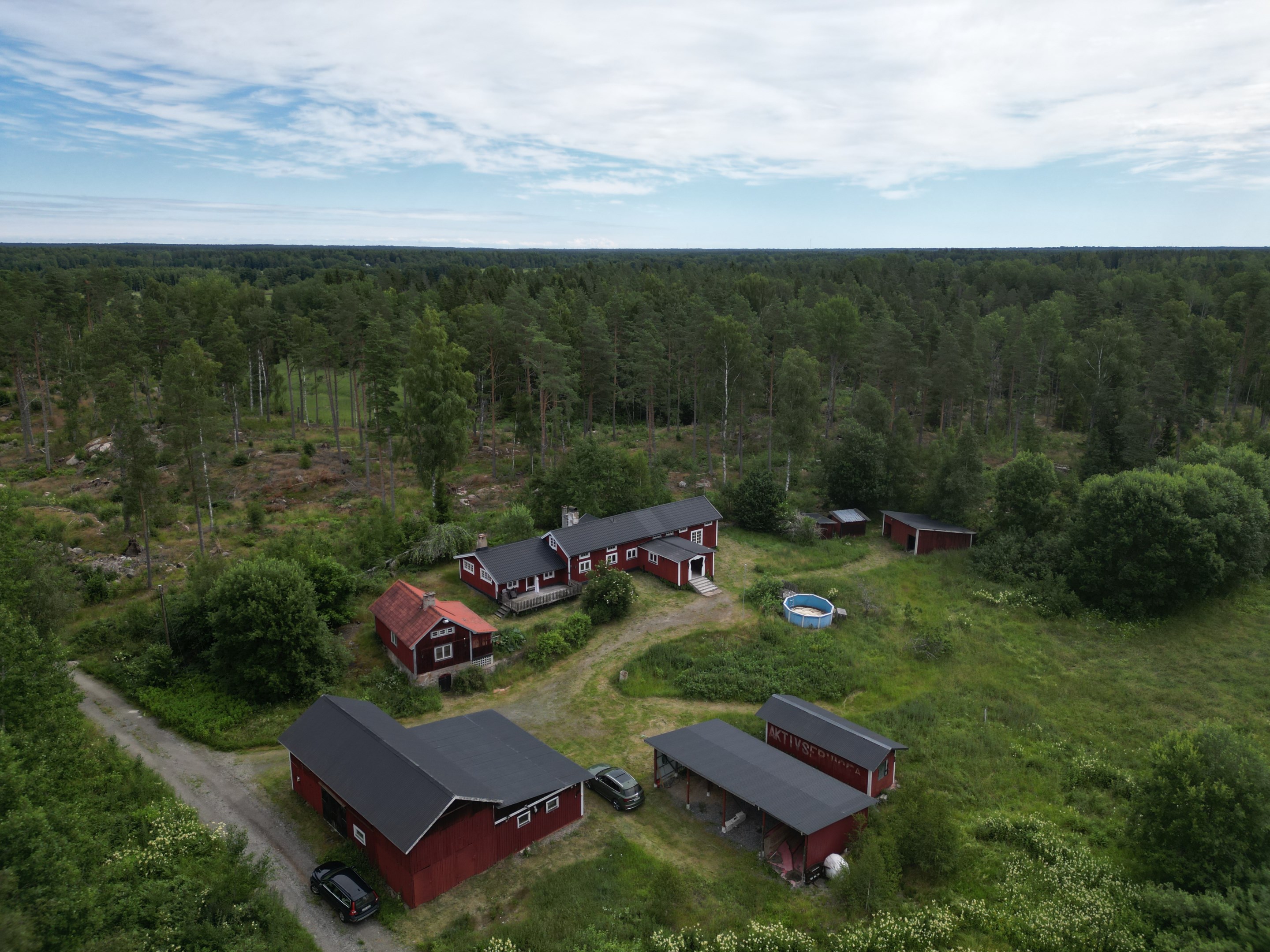 Drönarbild byggnader