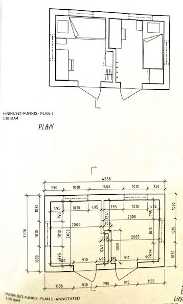 Planskiss Gästhus
