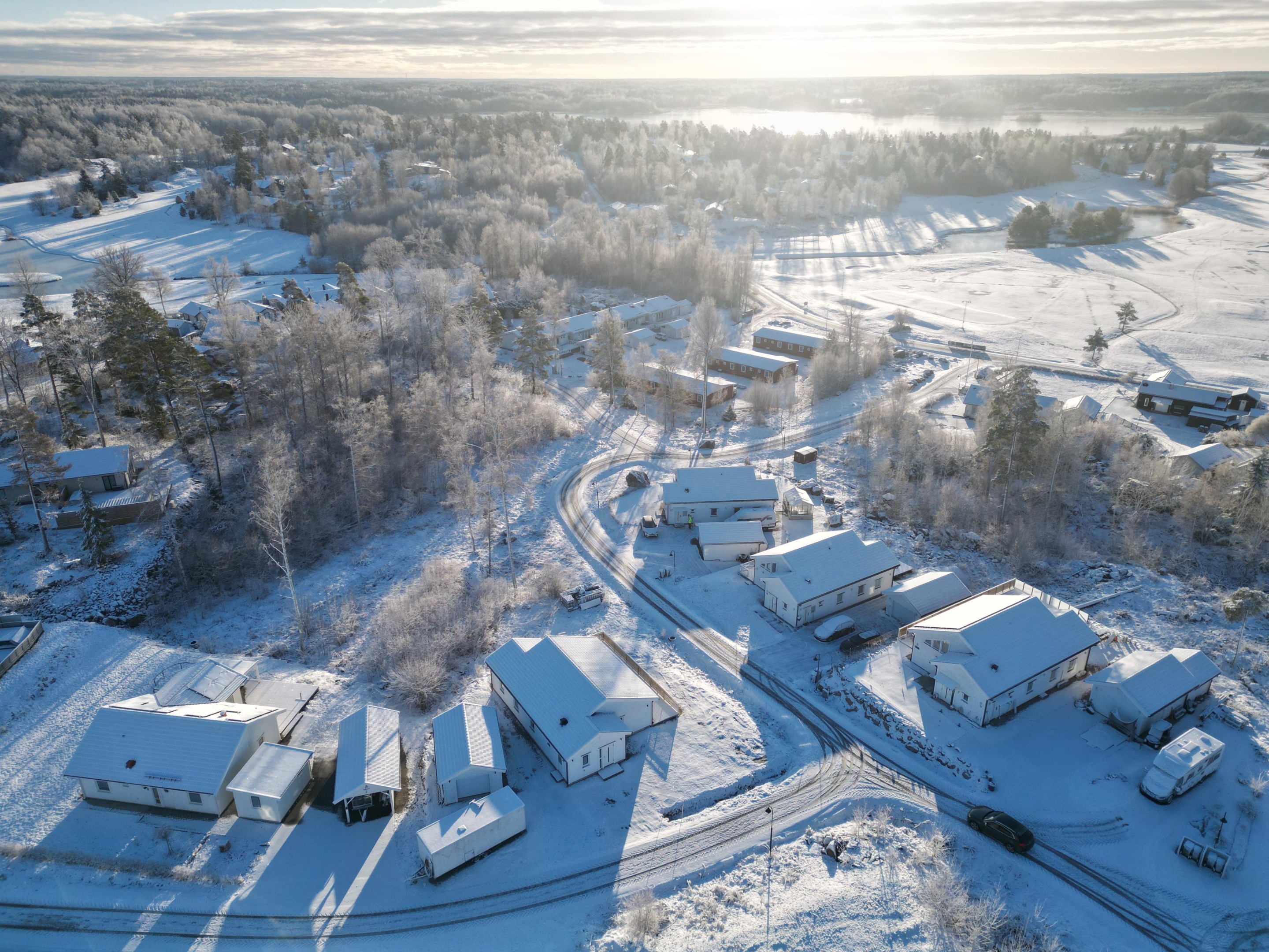 Centrumhöjden vid Burvik GK Vinterbild