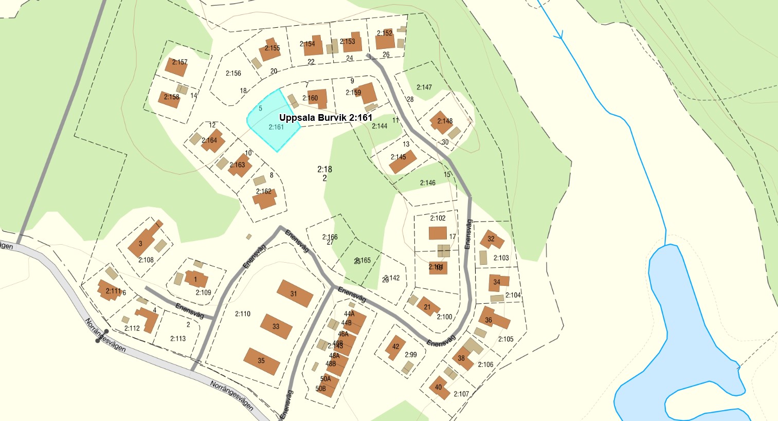Tomtkarta Centrumhöjden