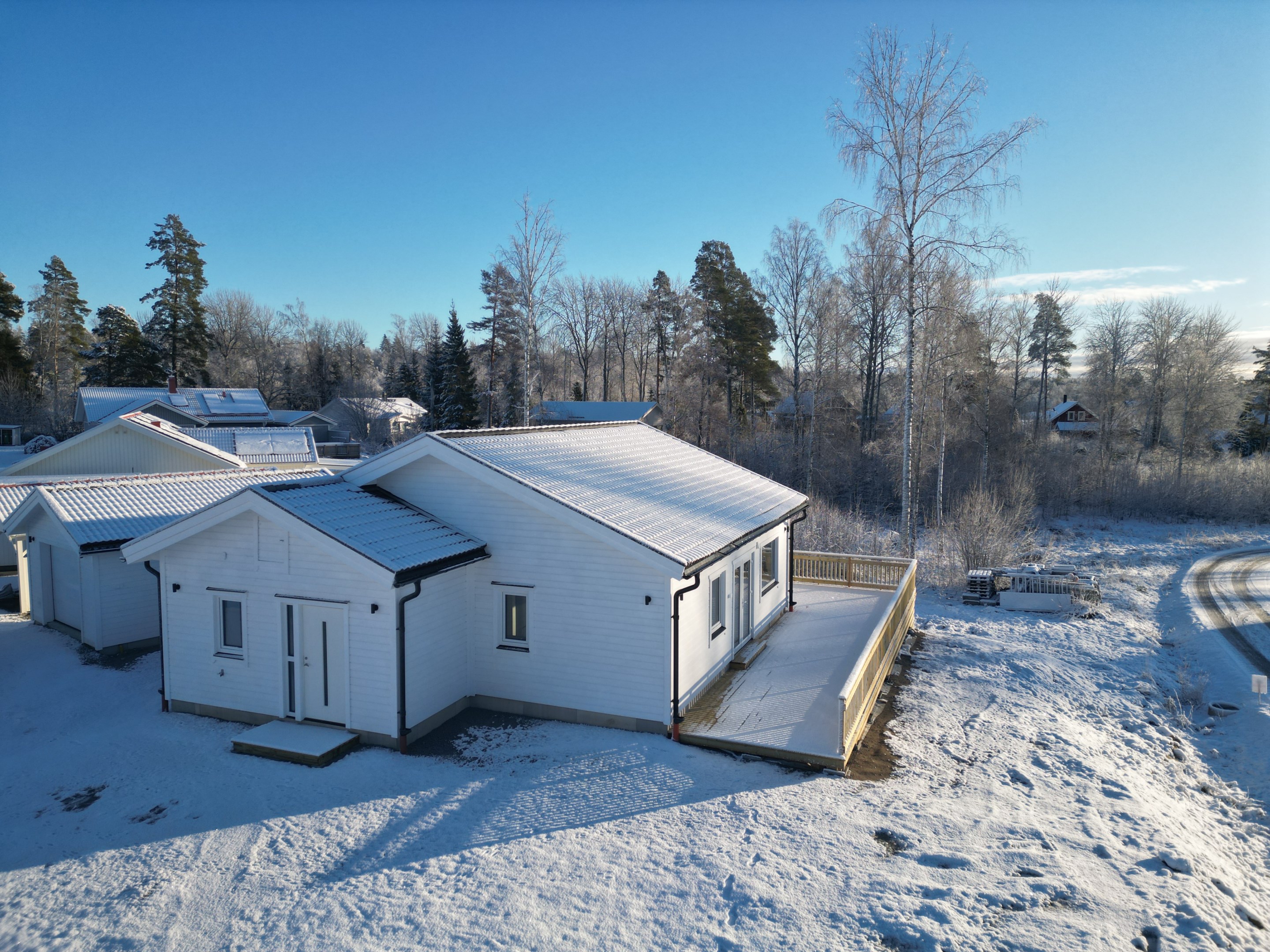 Huset med öppet och ljust läge