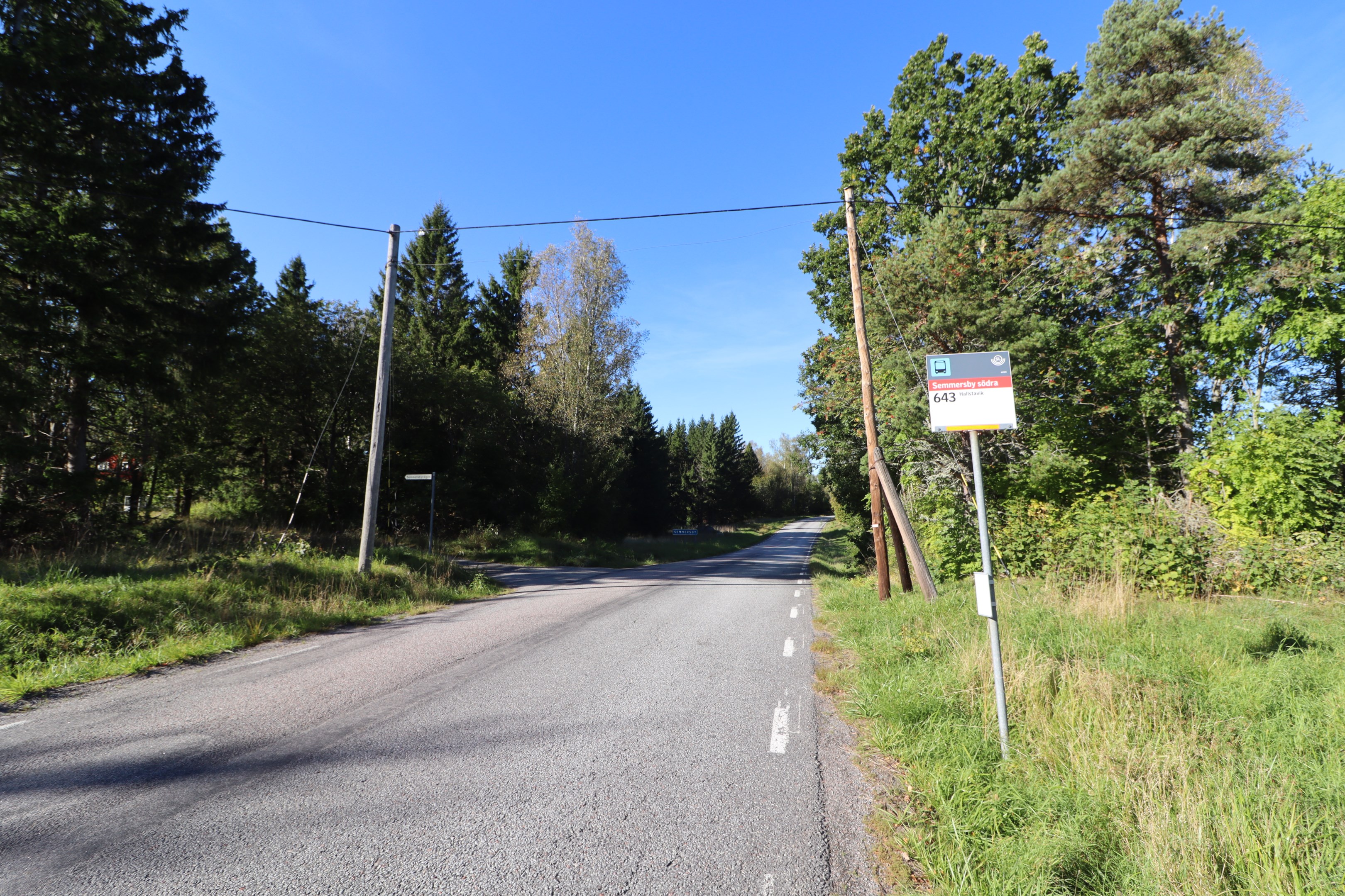 SL buss finns utmed Ortalavägen
