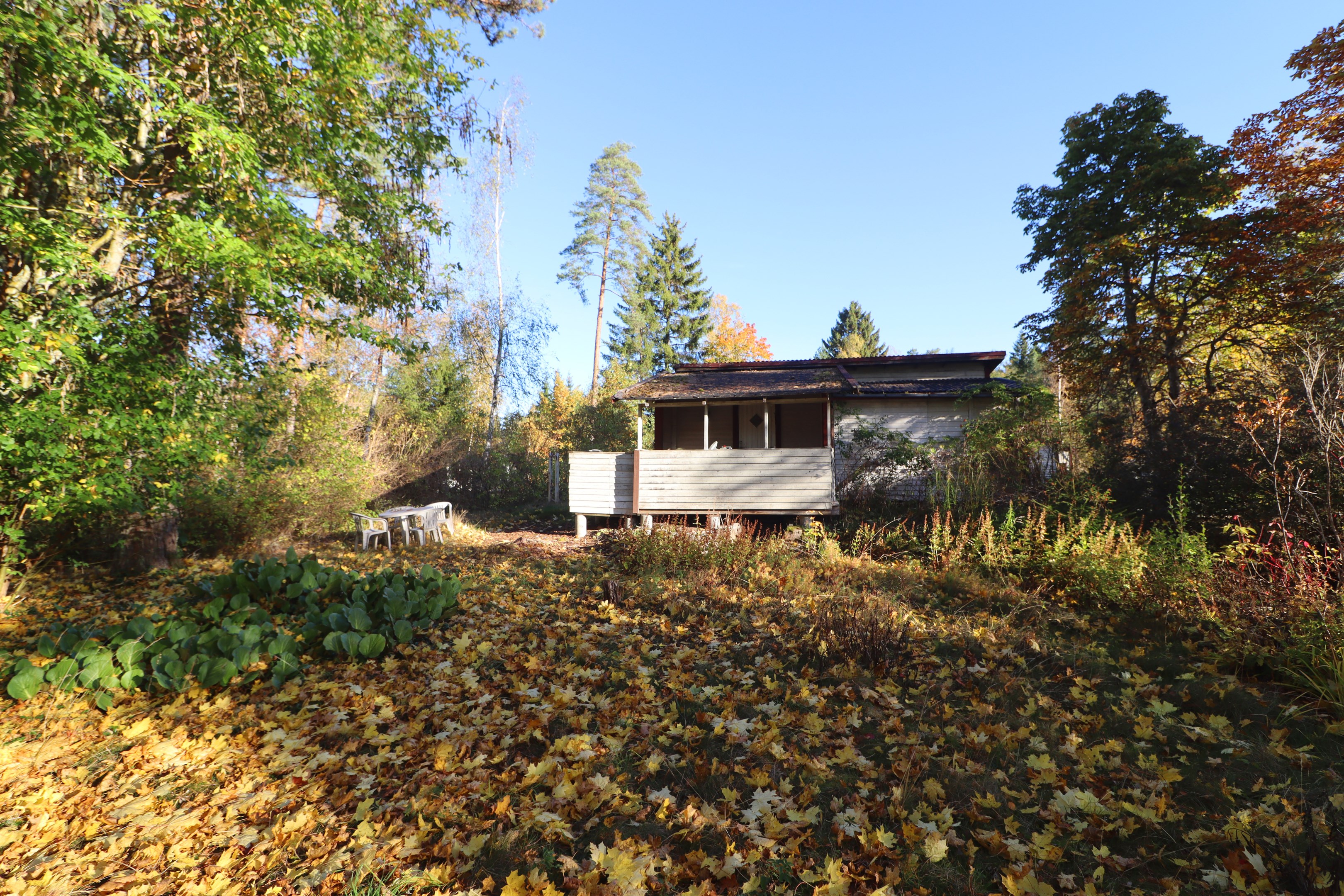 Fritidshuset från framsidan