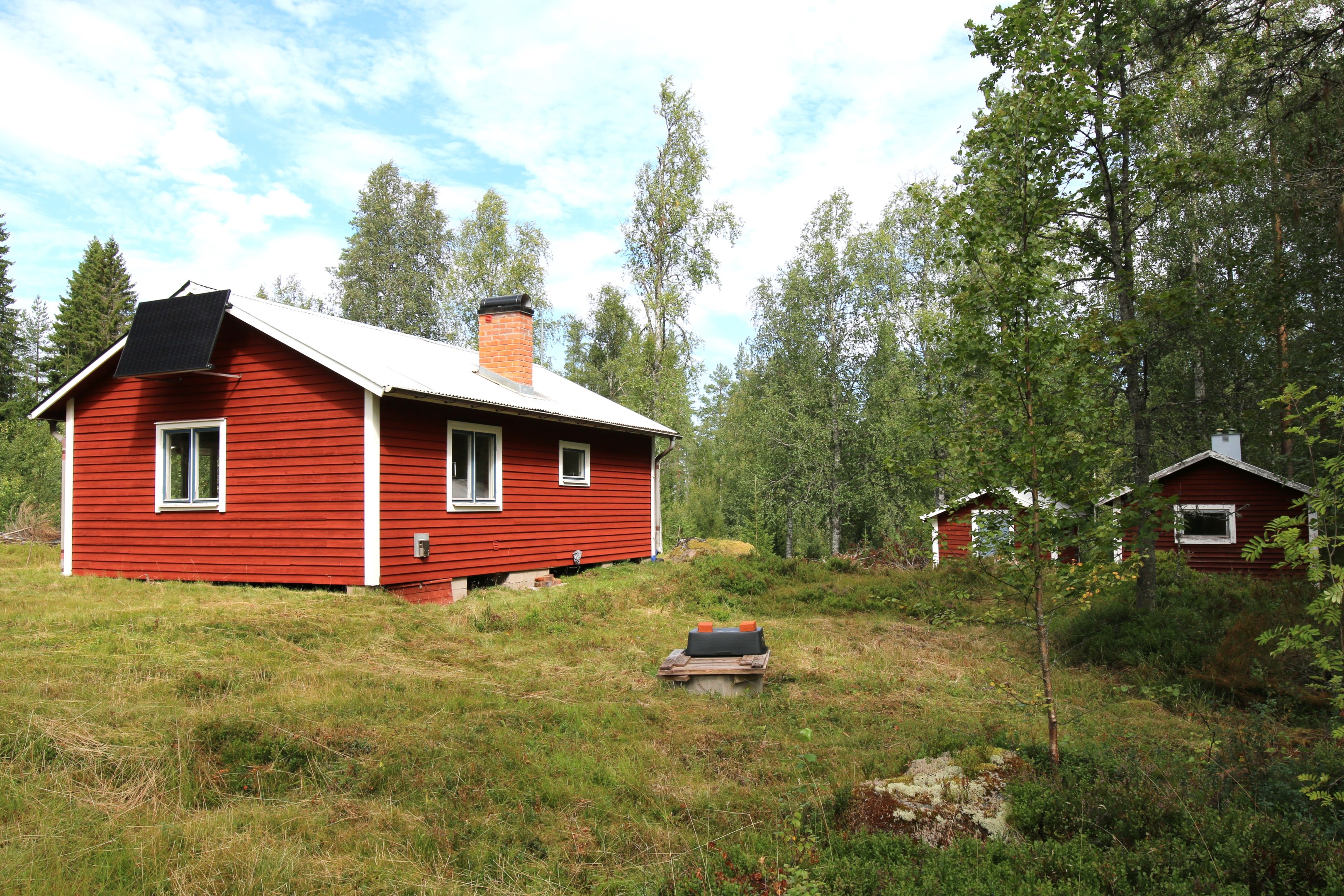 Fritidshus, bastu, förråd