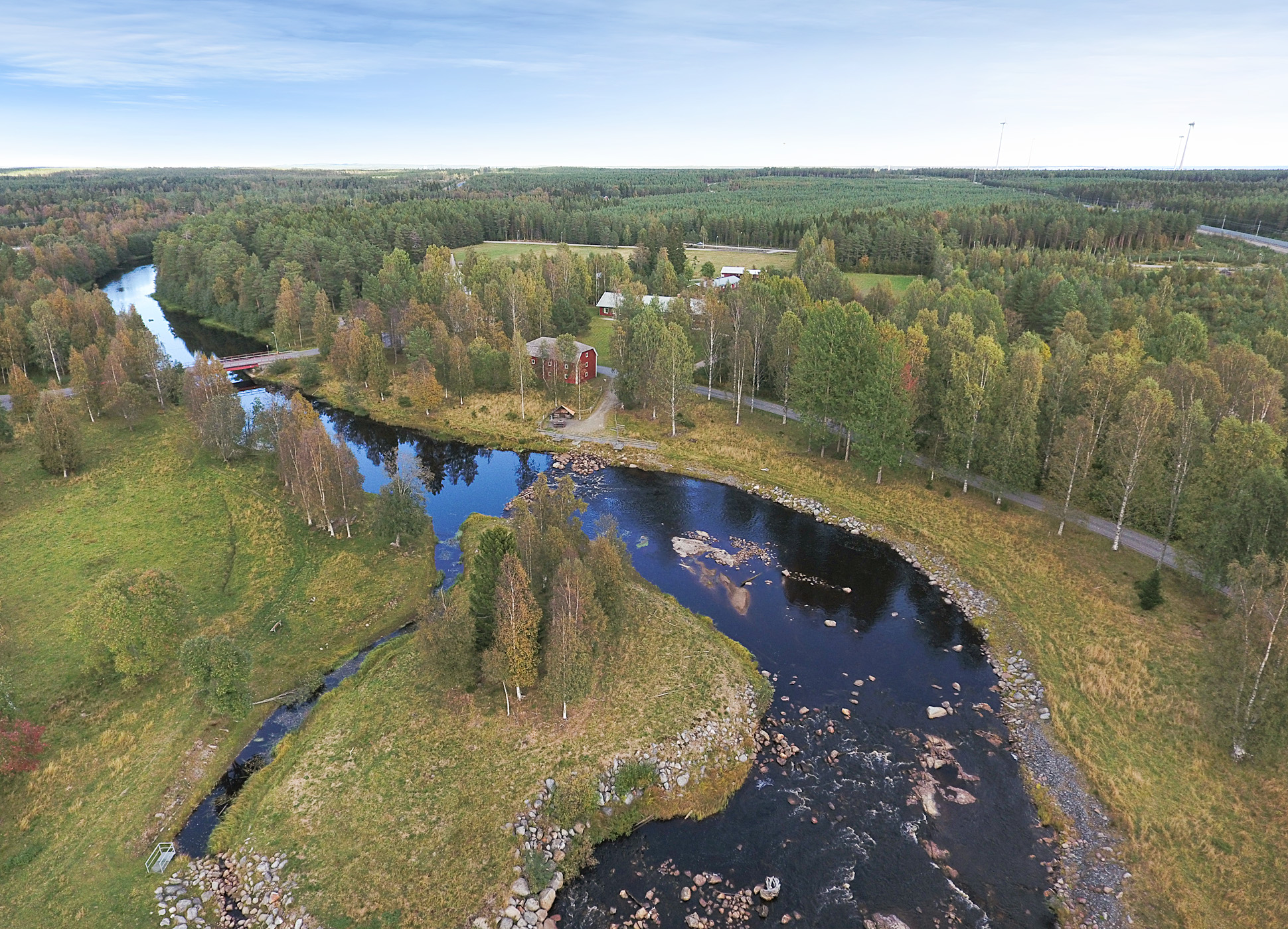 Flygfoto över Hörnefors
