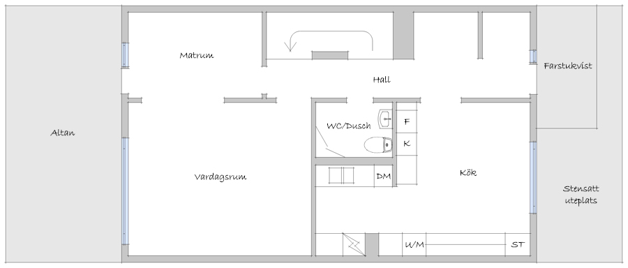 Planritning entréplan