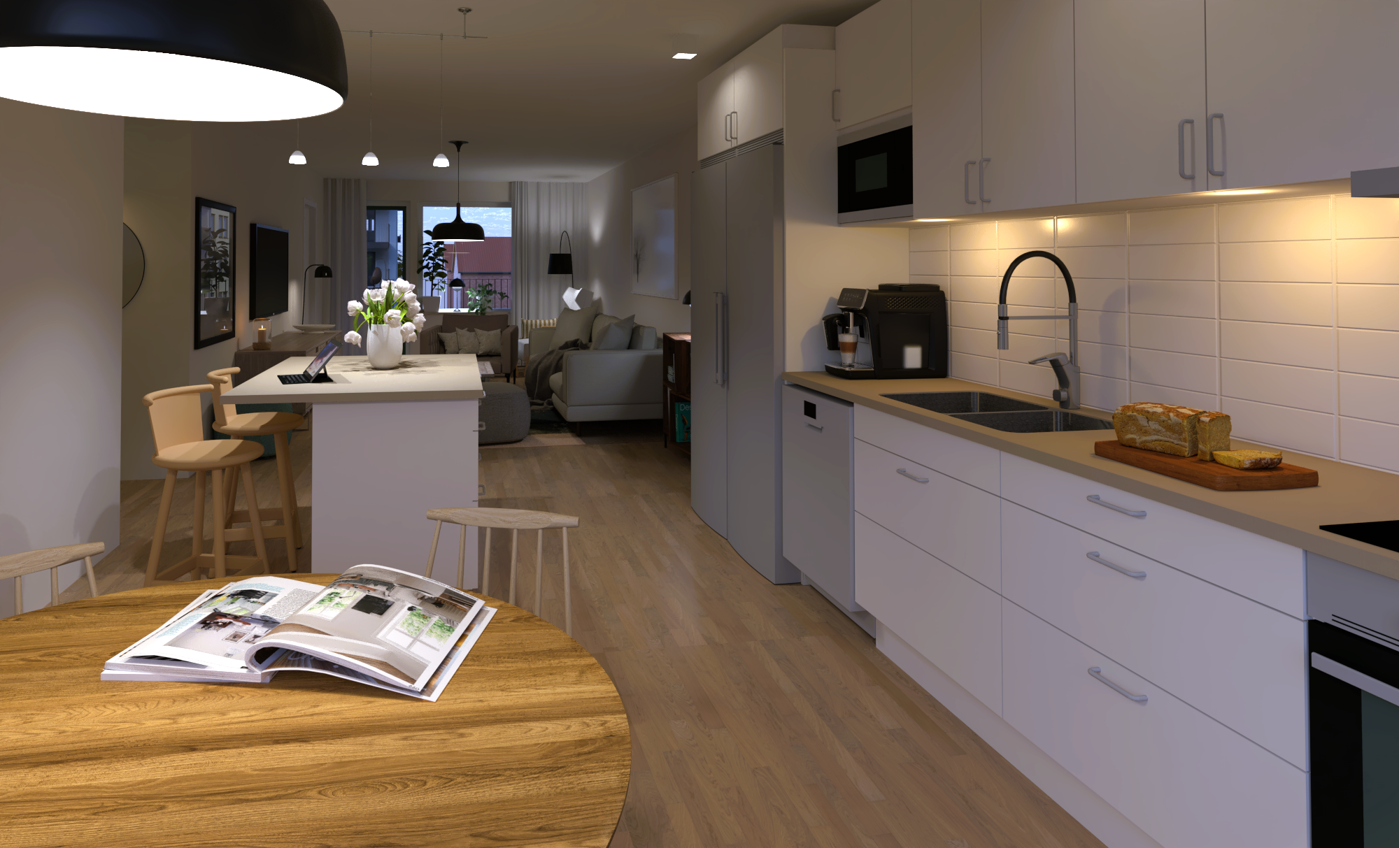 Illustration av annan lägenhet i föreningen