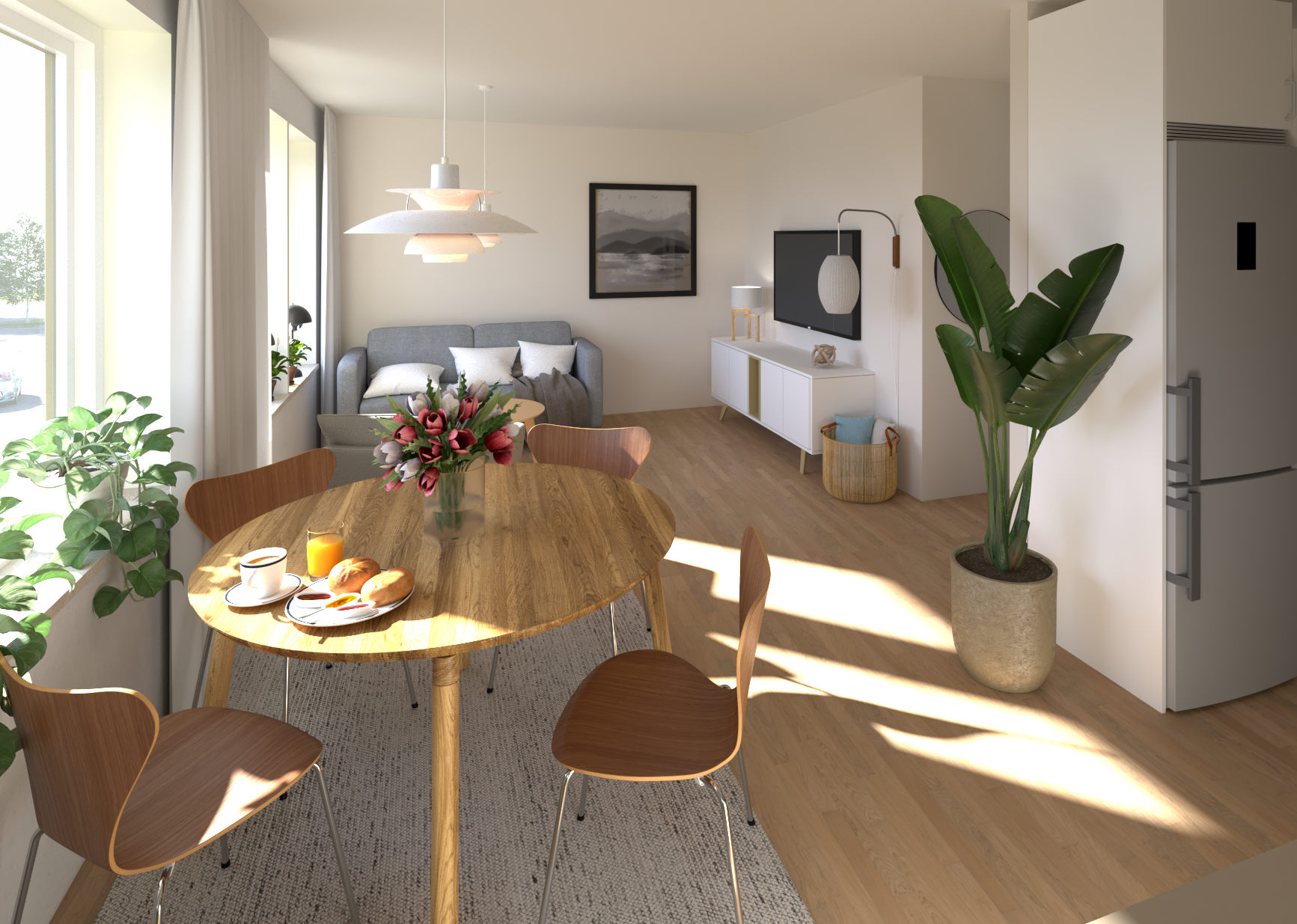 Illustration av annan lägenhet i föreningen