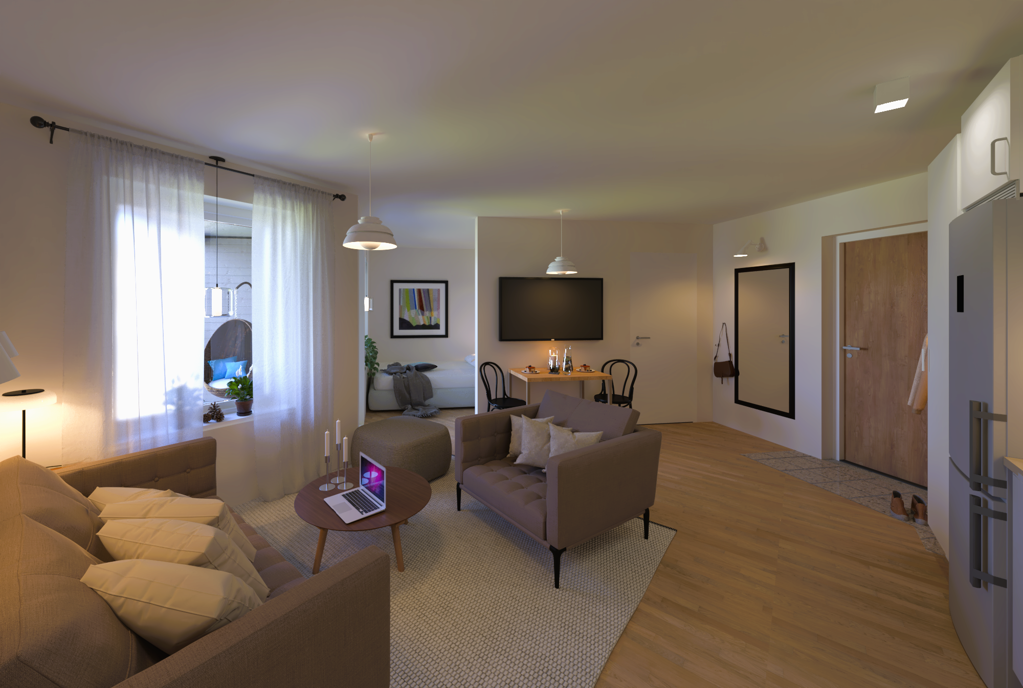 Illustration av annan lägenhet i föreningen