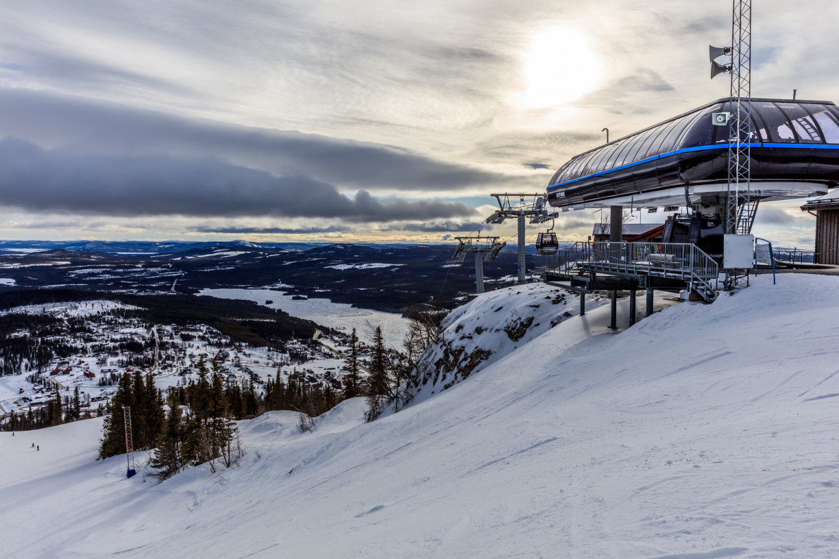 Funäsgondolen, toppstationen