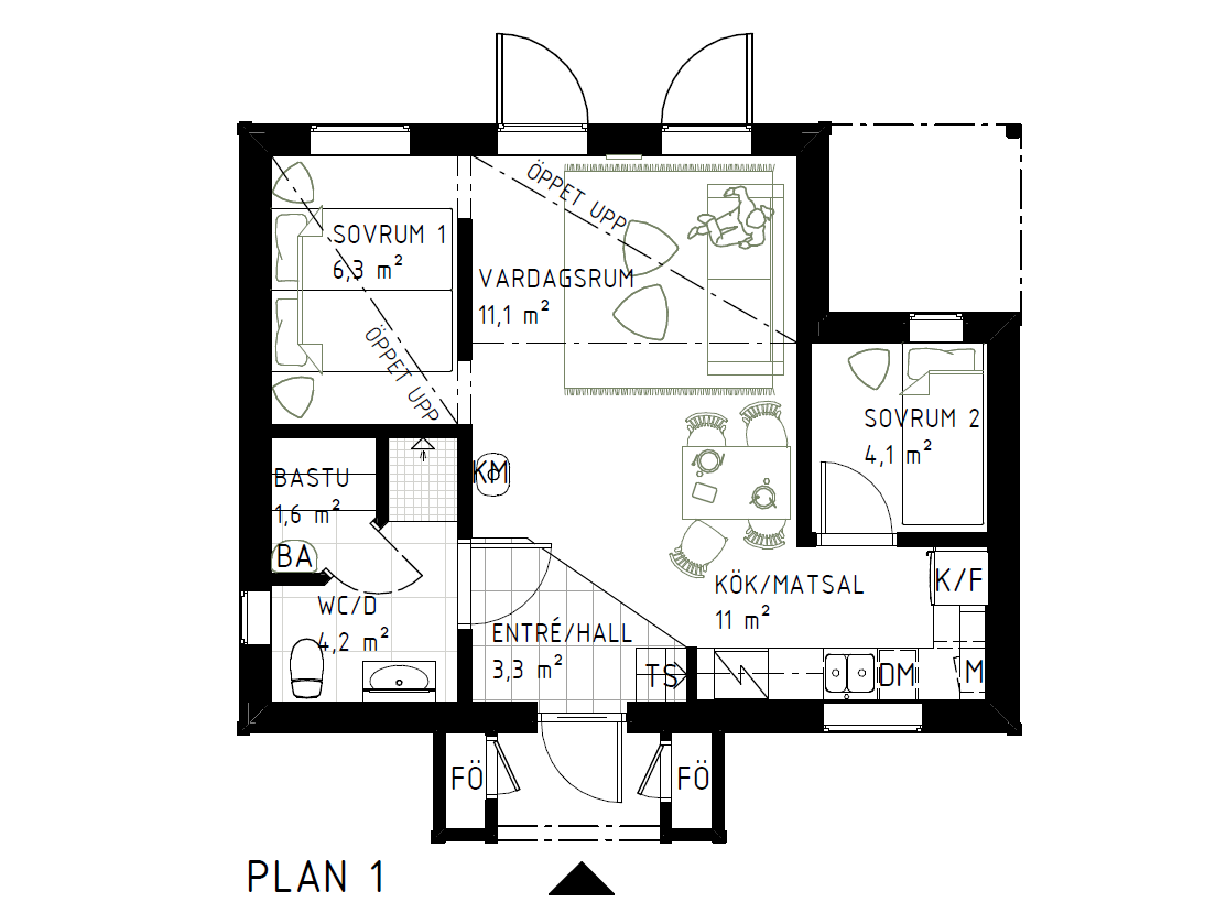 Planritning entréplan