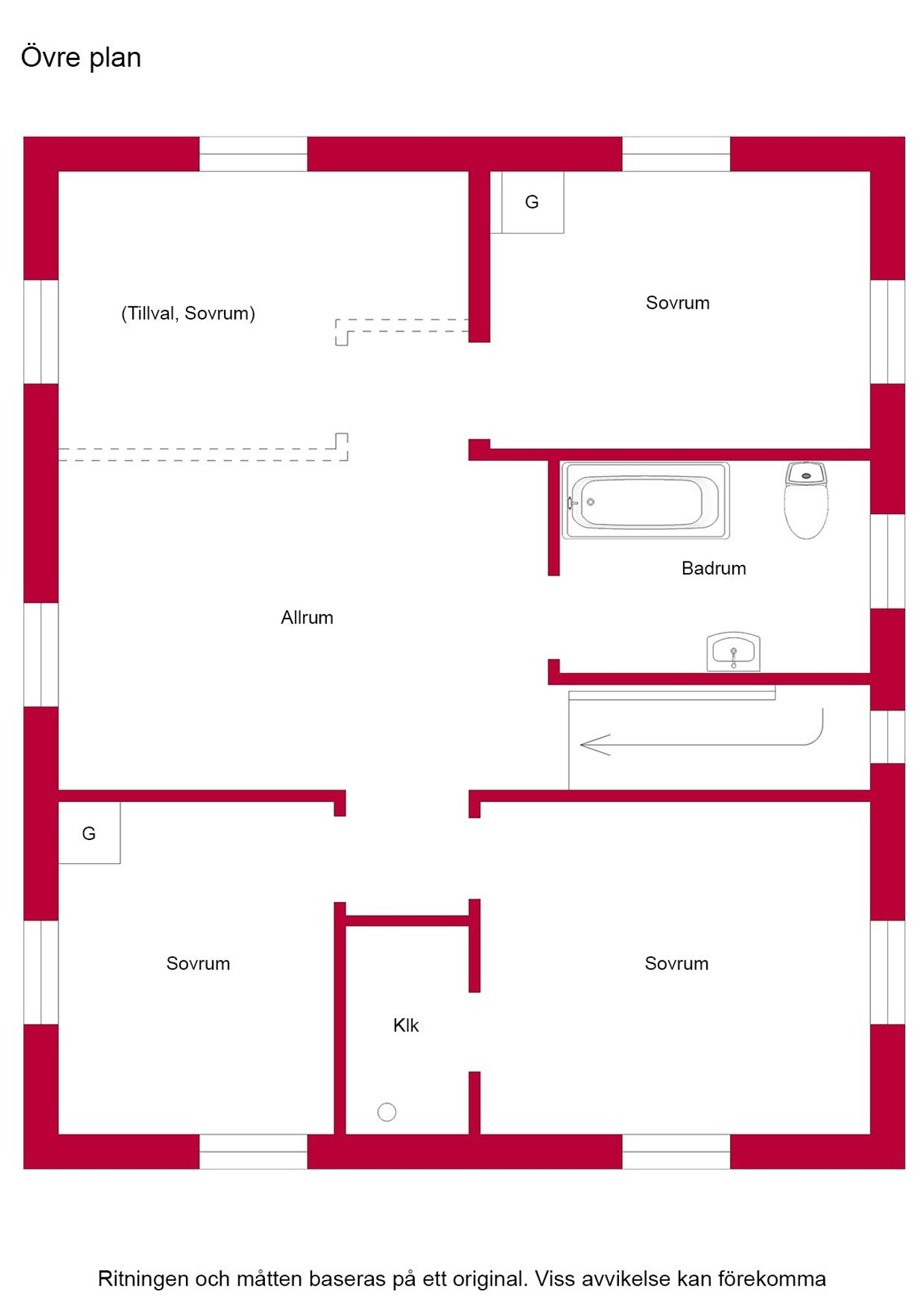 Planritning övreplan