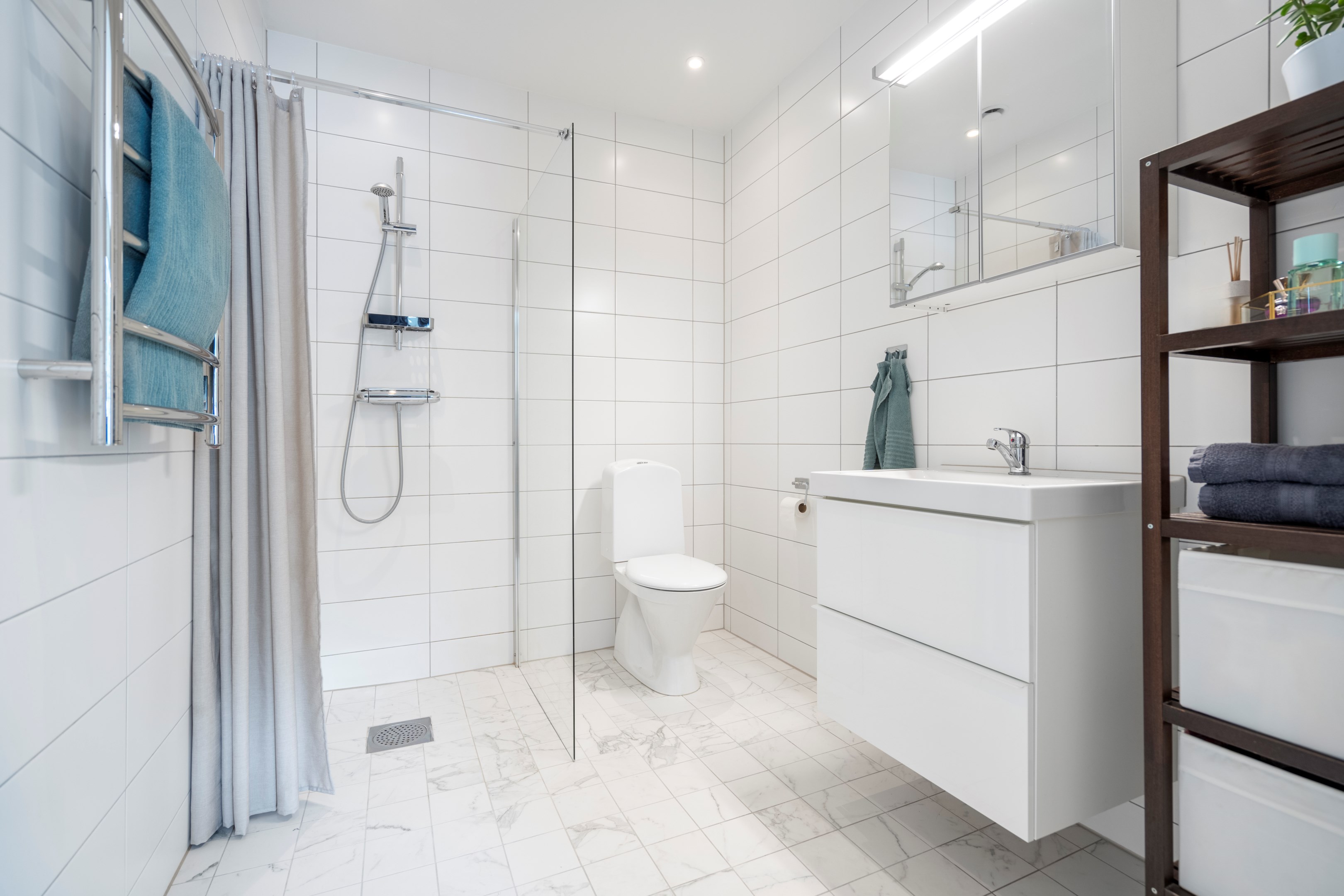 Badrum på övervåning