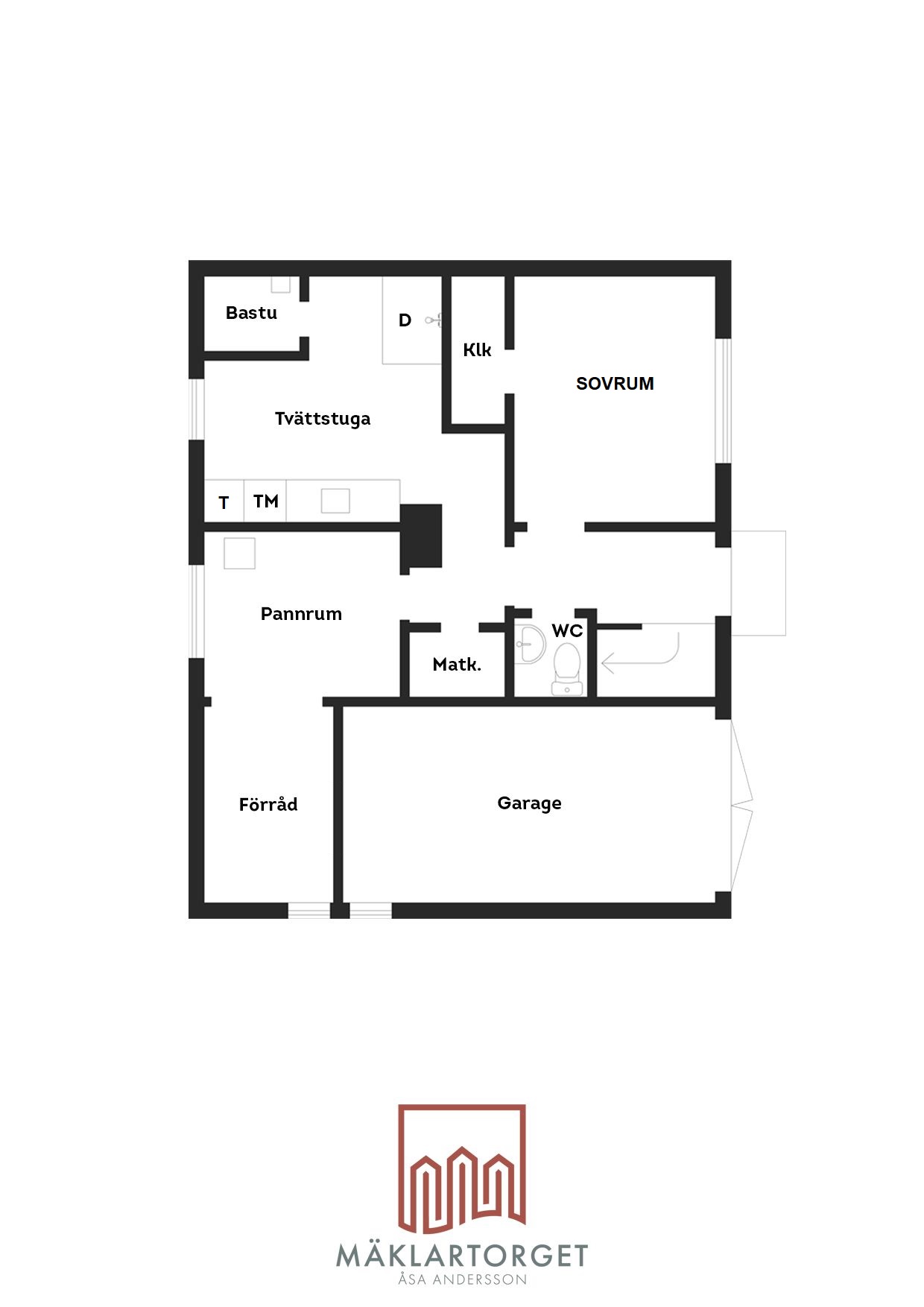 Planritning suterräng plan