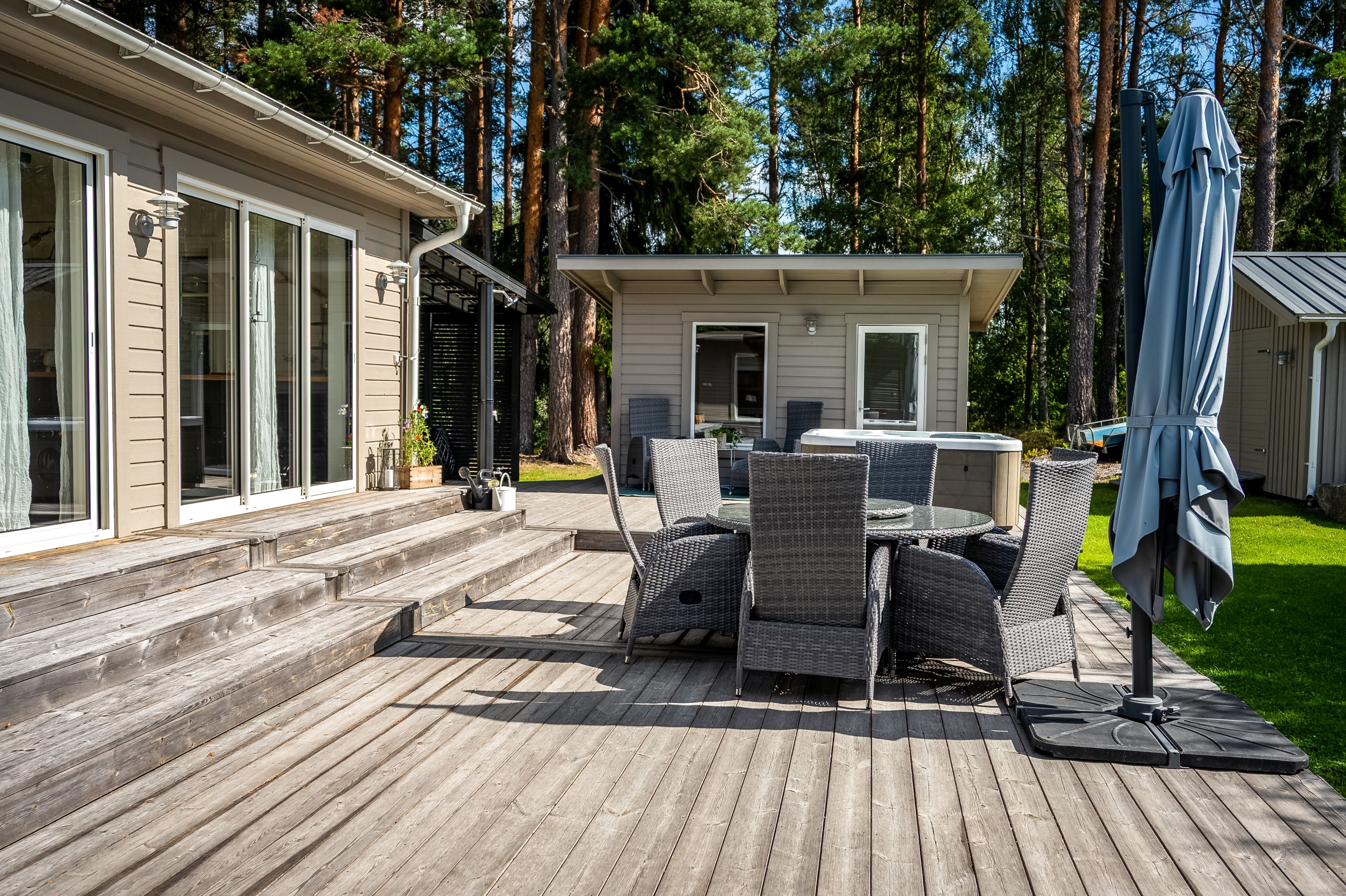 Härlig uteplats i söderläge