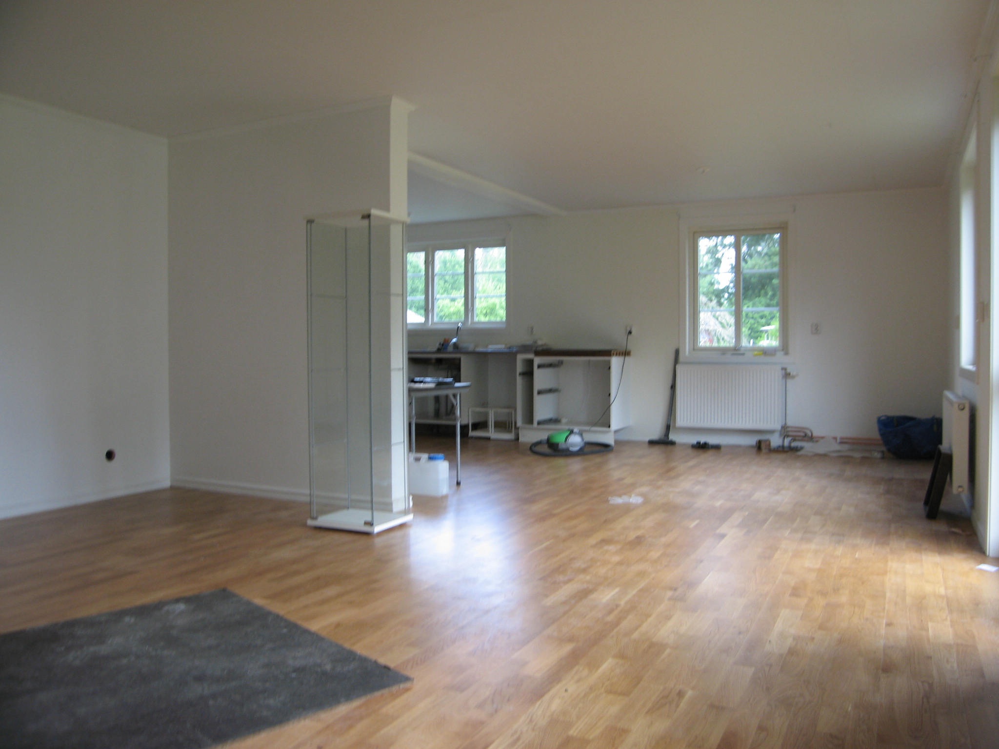 Öppen planlösning mot kök