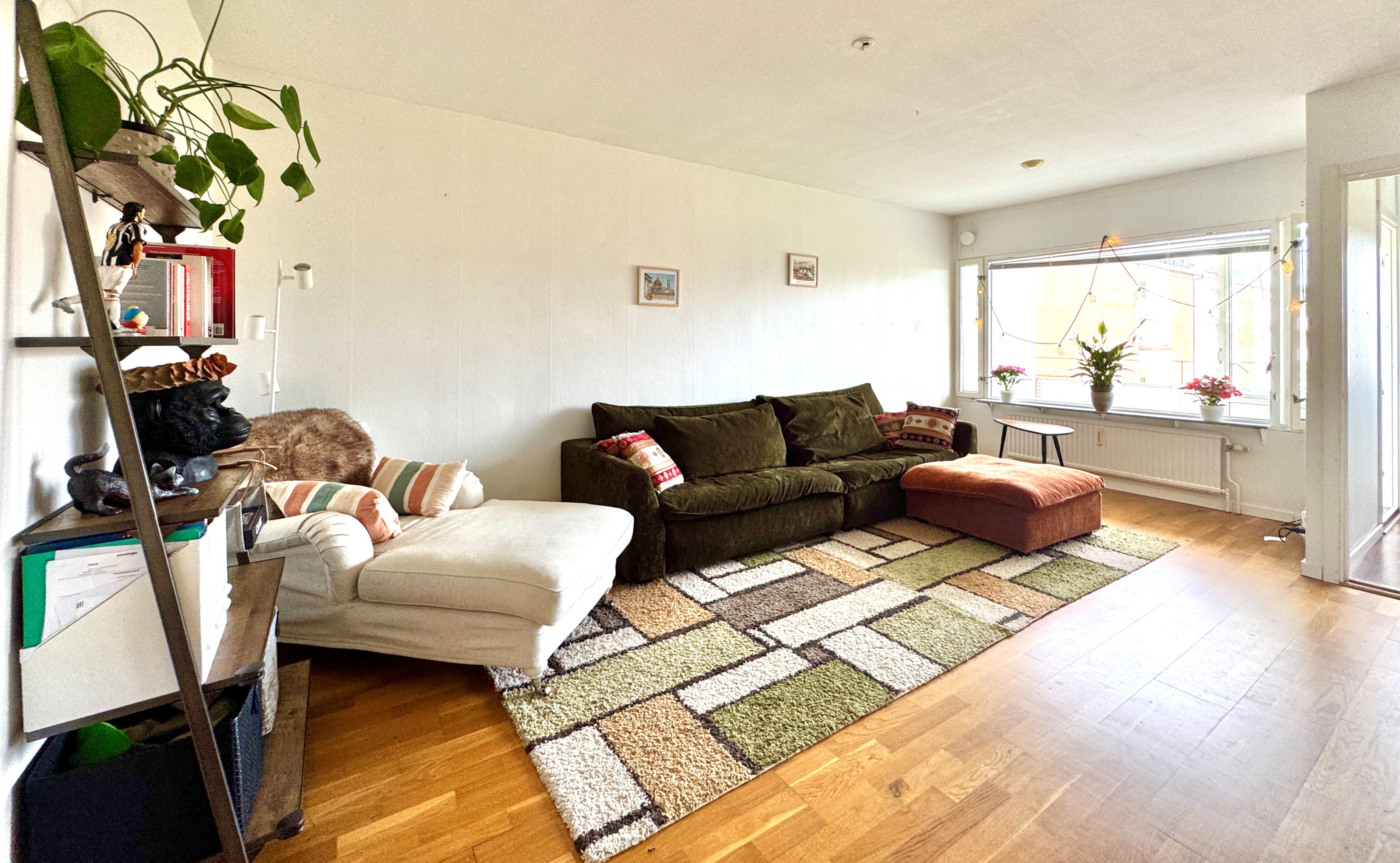 Ljust och luftigt vardagsrum