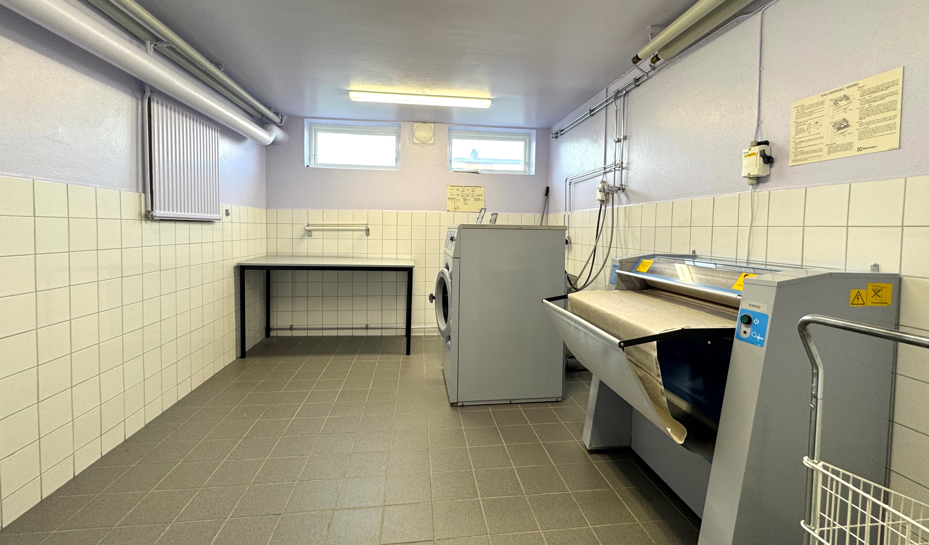 4 st gemensamma tvättstugor finns